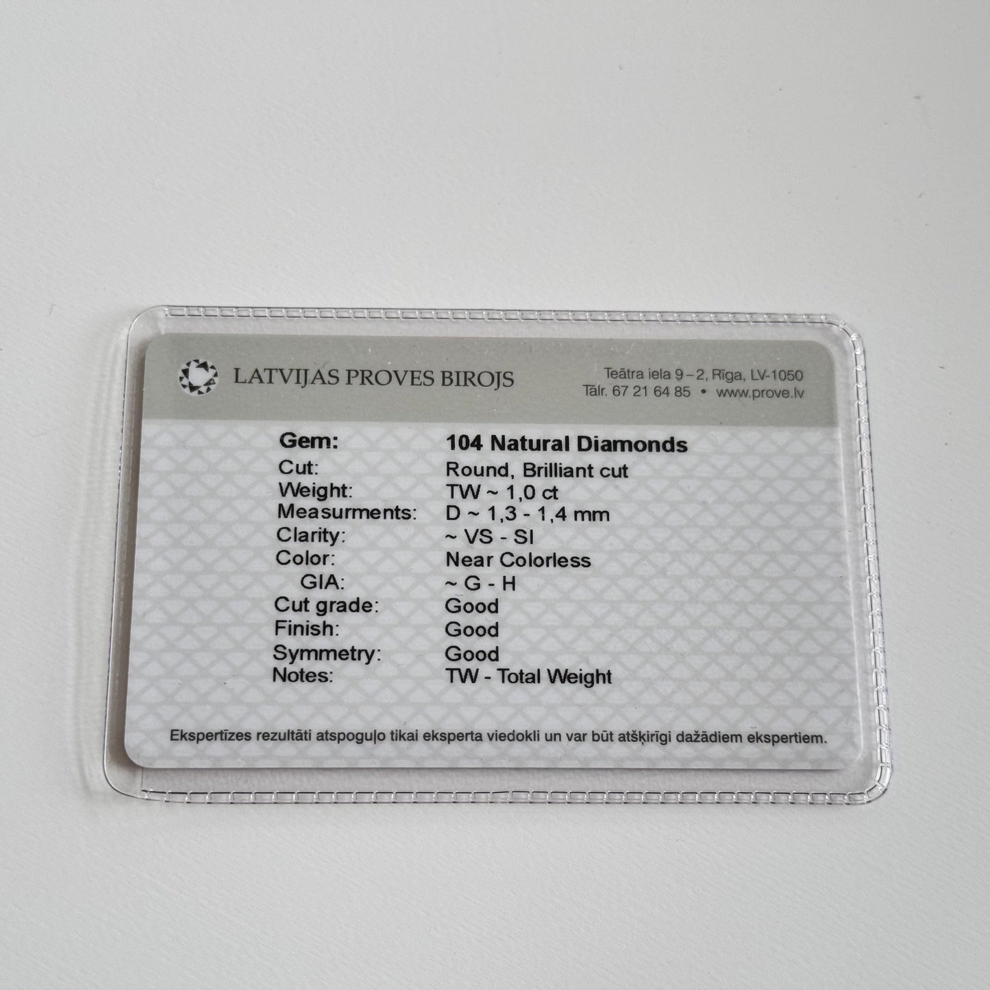 Nicht signierte Diamantohrringe (K18WG, 4,4 g, 1,0 ct)