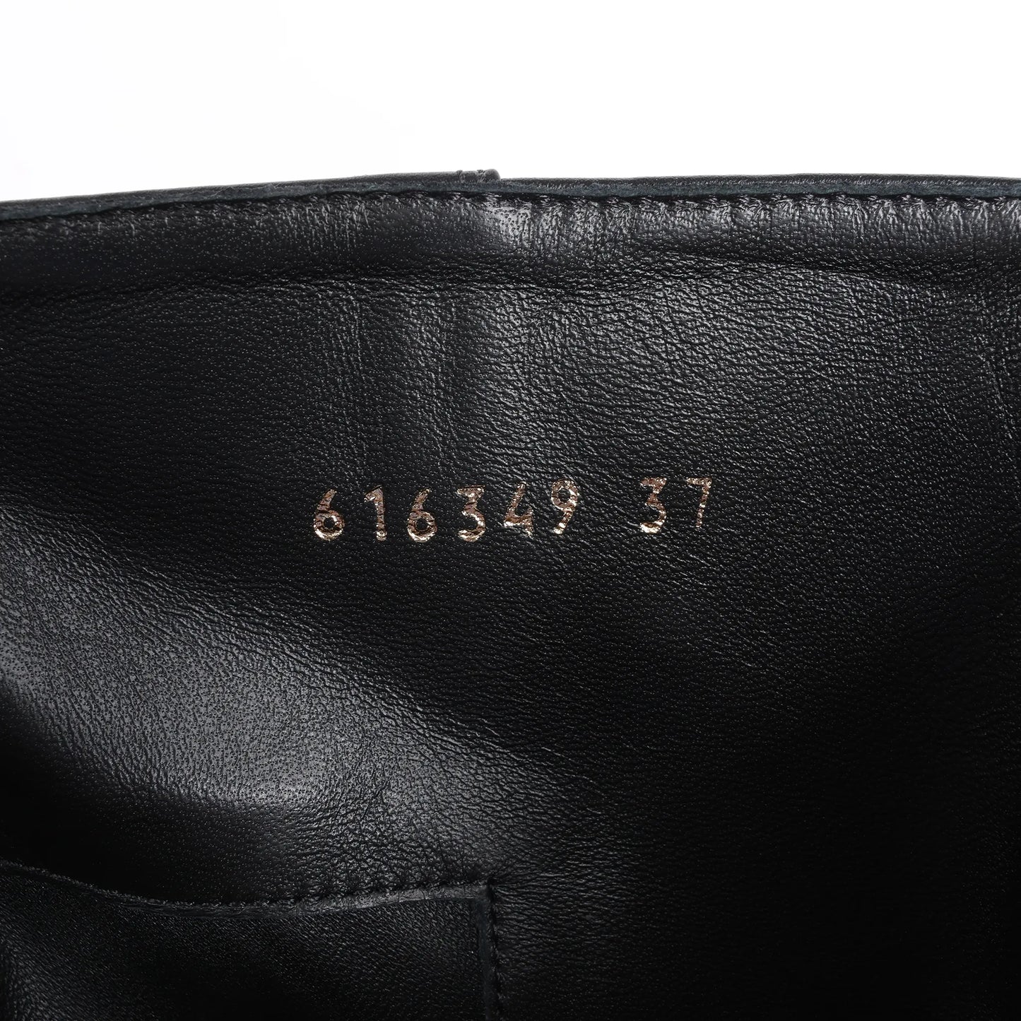 Balenciaga BB Logo Leather Ankle Boots in Black 616349, Size 37 EU