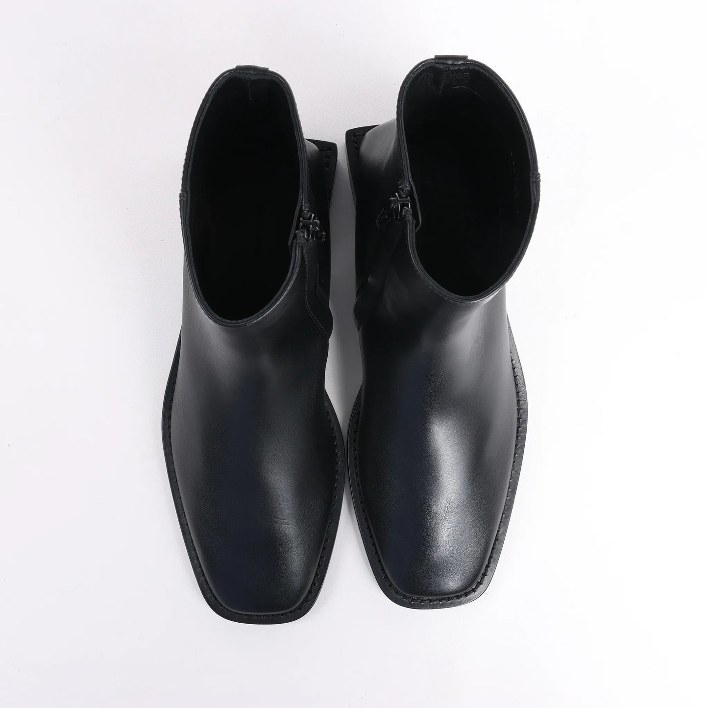 Balenciaga BB Logo Leather Ankle Boots in Black 616349, Size 37 EU