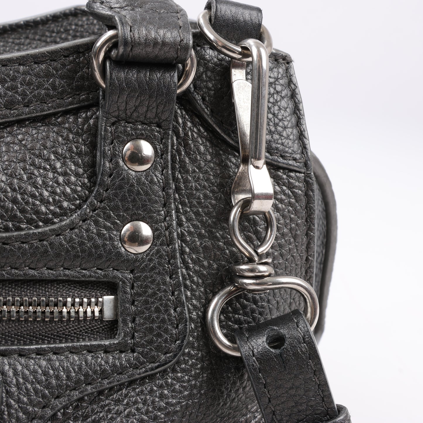 Balenciaga Mini Neo Classic City Leather 2Way Handbag in Grey 679231