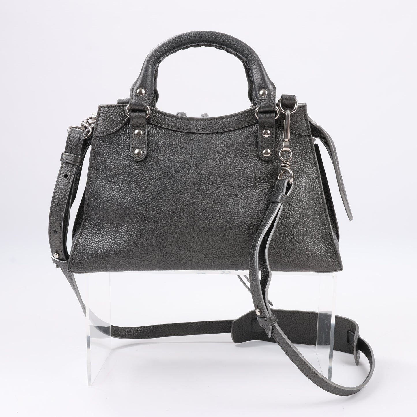 Balenciaga Mini Neo Classic City Leather 2Way Handbag in Grey 679231