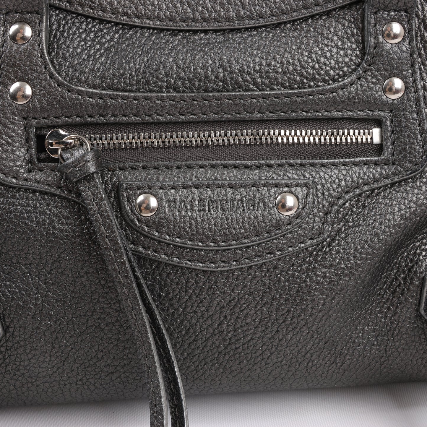 Balenciaga Mini Neo Classic City Leather 2Way Handbag in Grey 679231