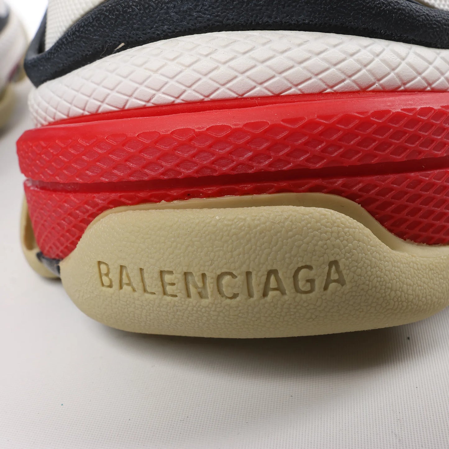 Balenciaga Triple S Leather Sneakers in Blue 536737, Size 44 EU