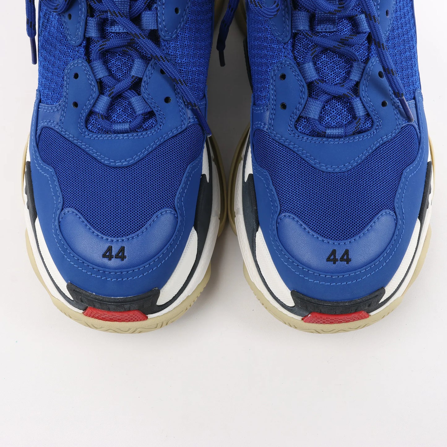 Balenciaga Triple S Leather Sneakers in Blue 536737, Size 44 EU