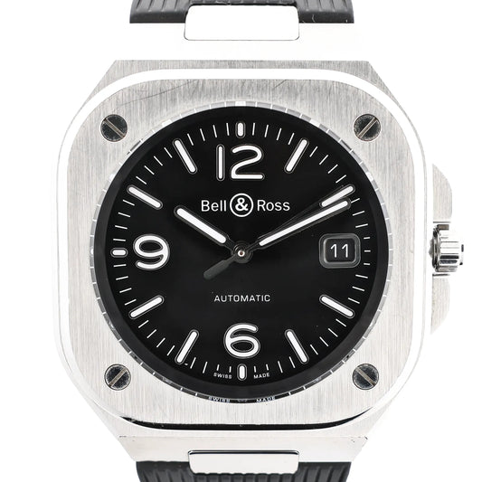 Montre Bell & Ross BR05 1103150 BR05A SS & Rubber AT à cadran noir