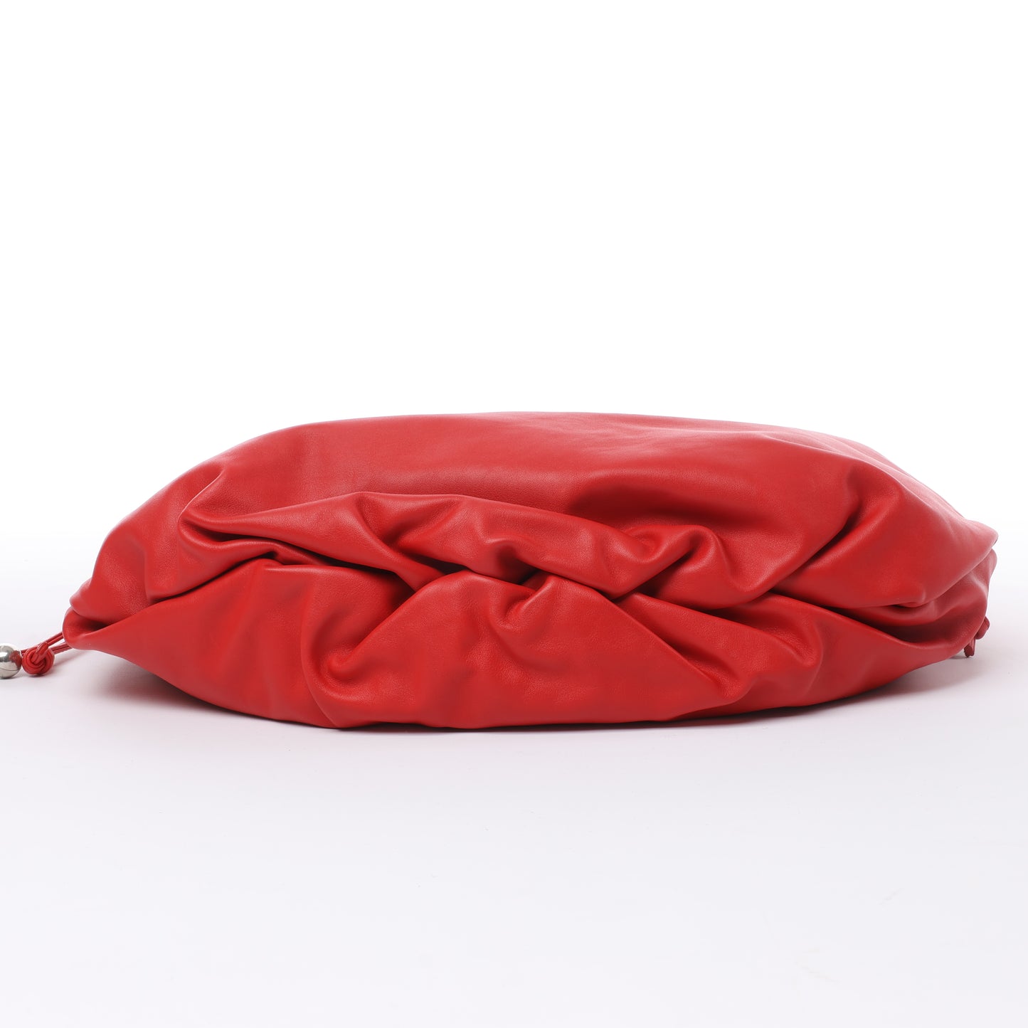 Bottega Veneta Bulb Smooth Leather Shoulder Bag in Red
