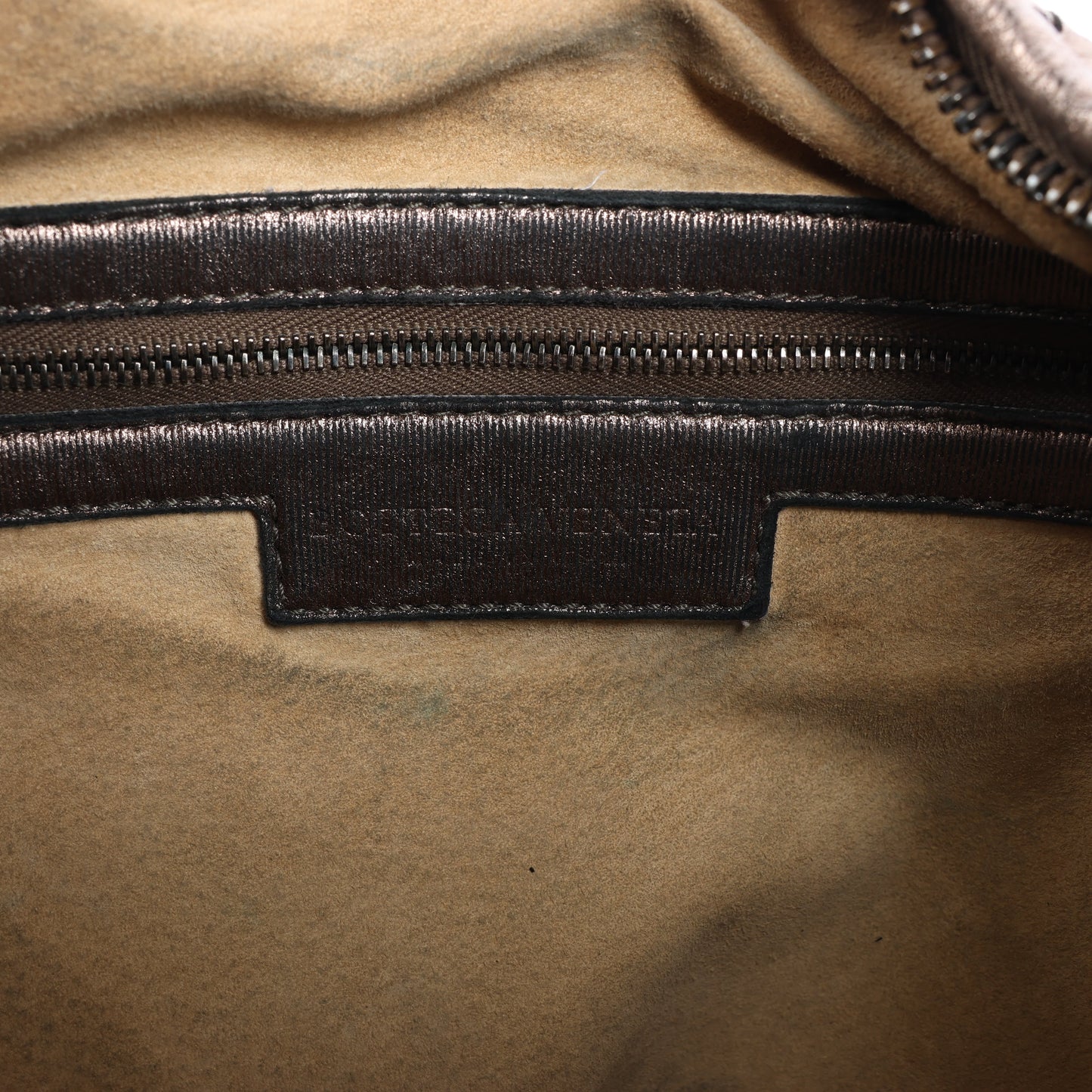Bottega Veneta Intrecciato Hobo Leather Shoulder Bag in Gold