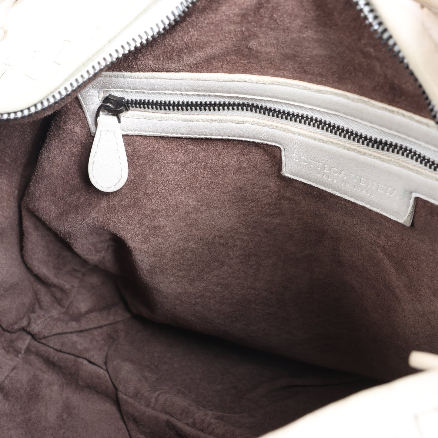 Bottega Veneta Intrecciato Hobo Leather Shoulder bag in White