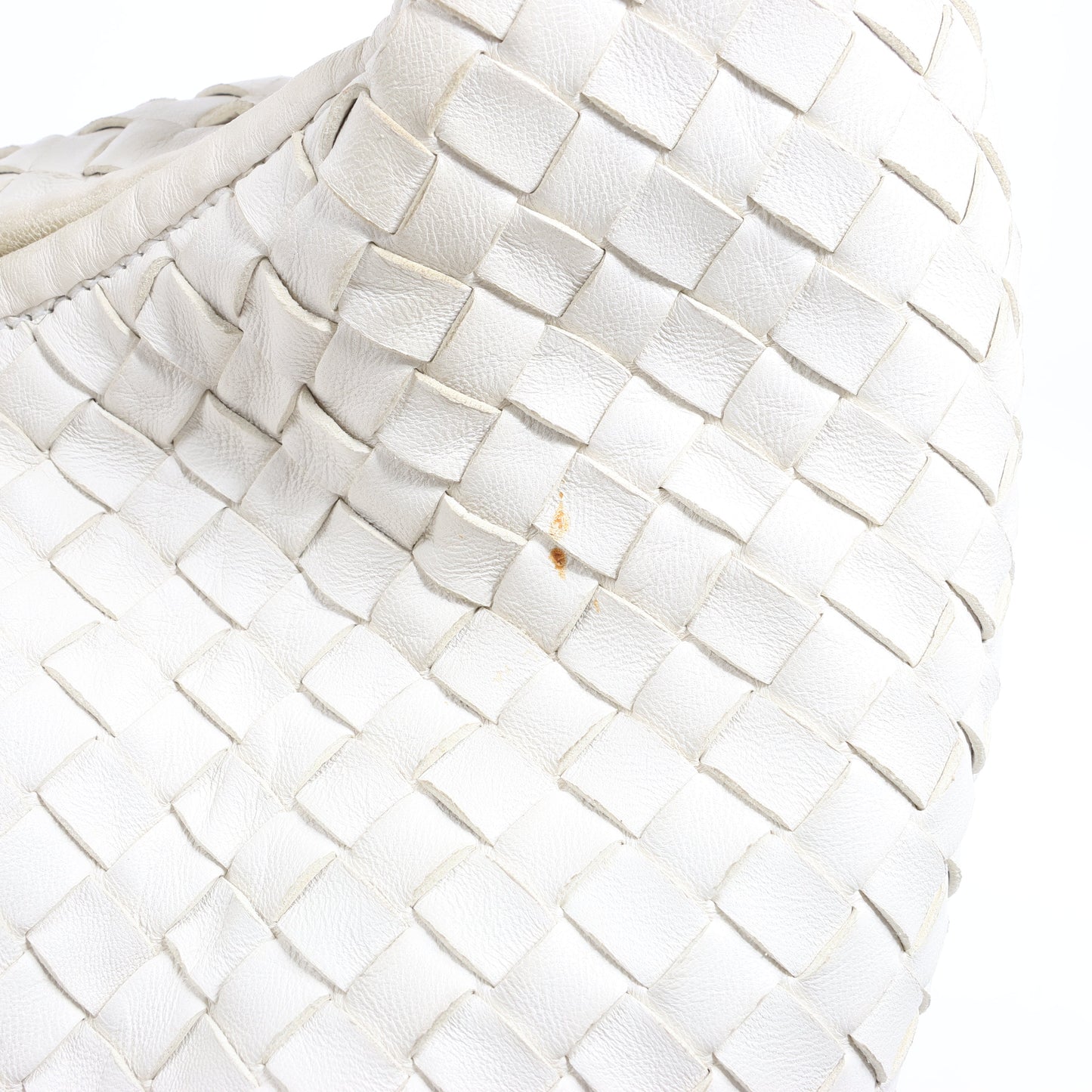 Bottega Veneta Intrecciato Hobo Leather Shoulder bag in White