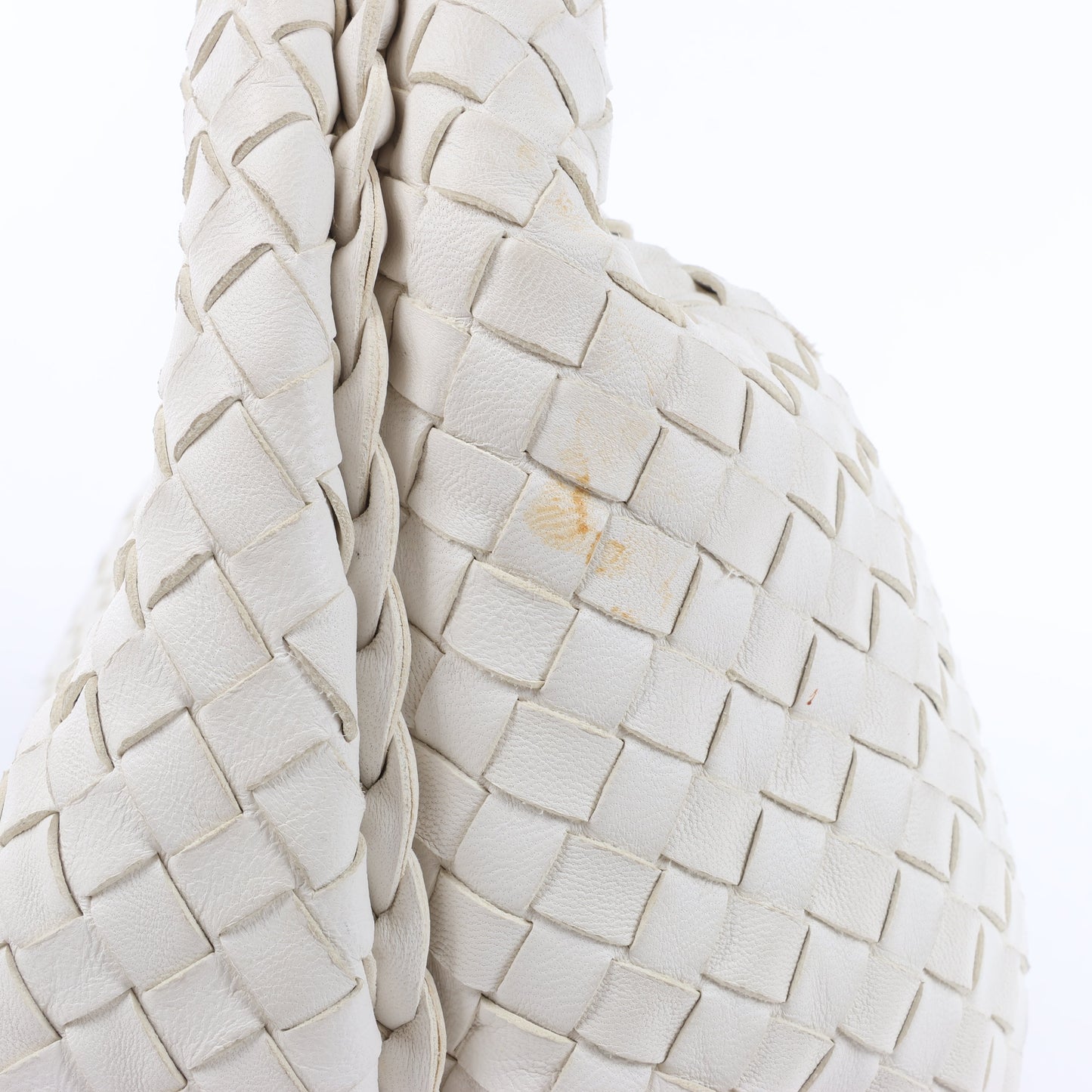Bottega Veneta Intrecciato Hobo Leather Shoulder bag in White