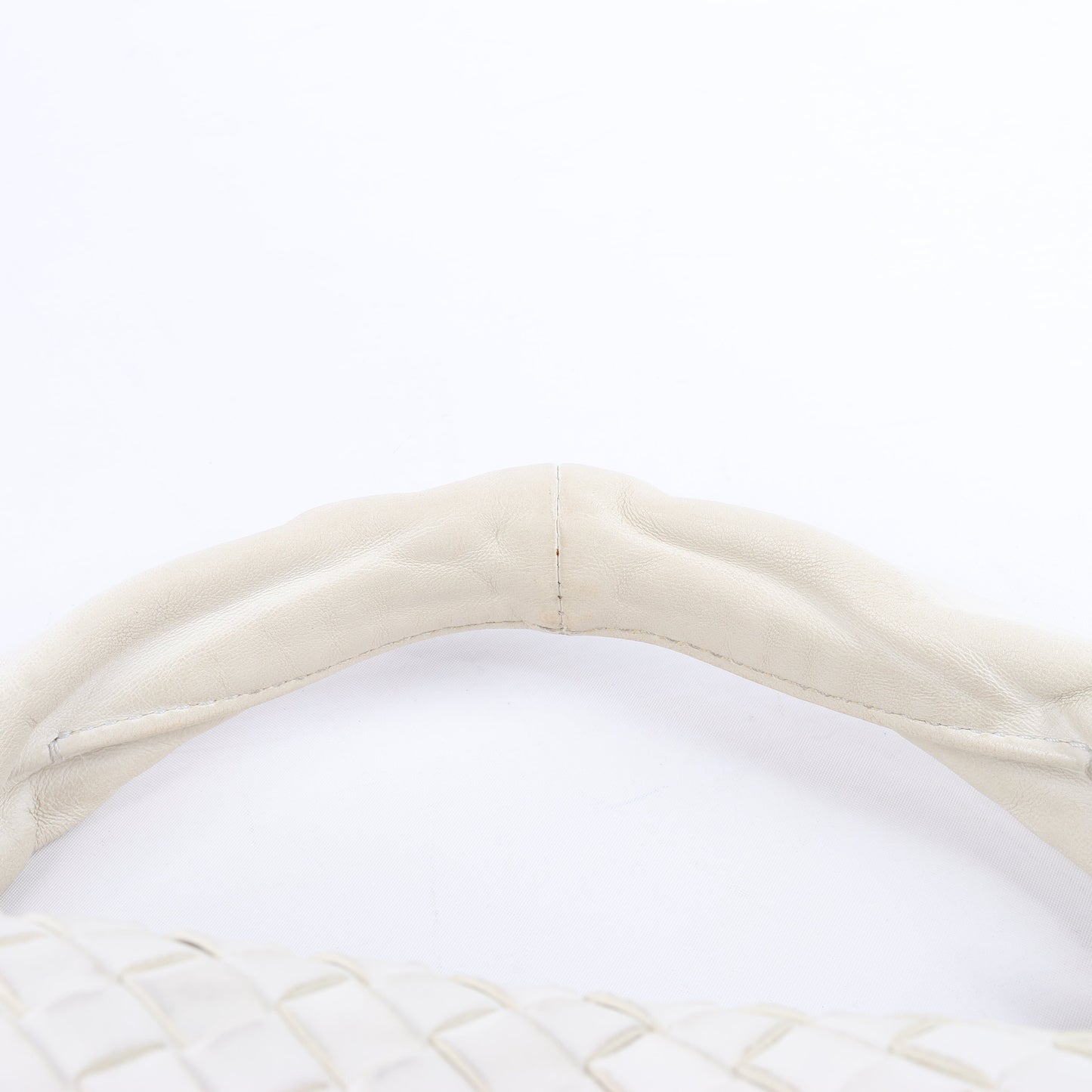 Bottega Veneta Intrecciato Hobo Leather Shoulder bag in White