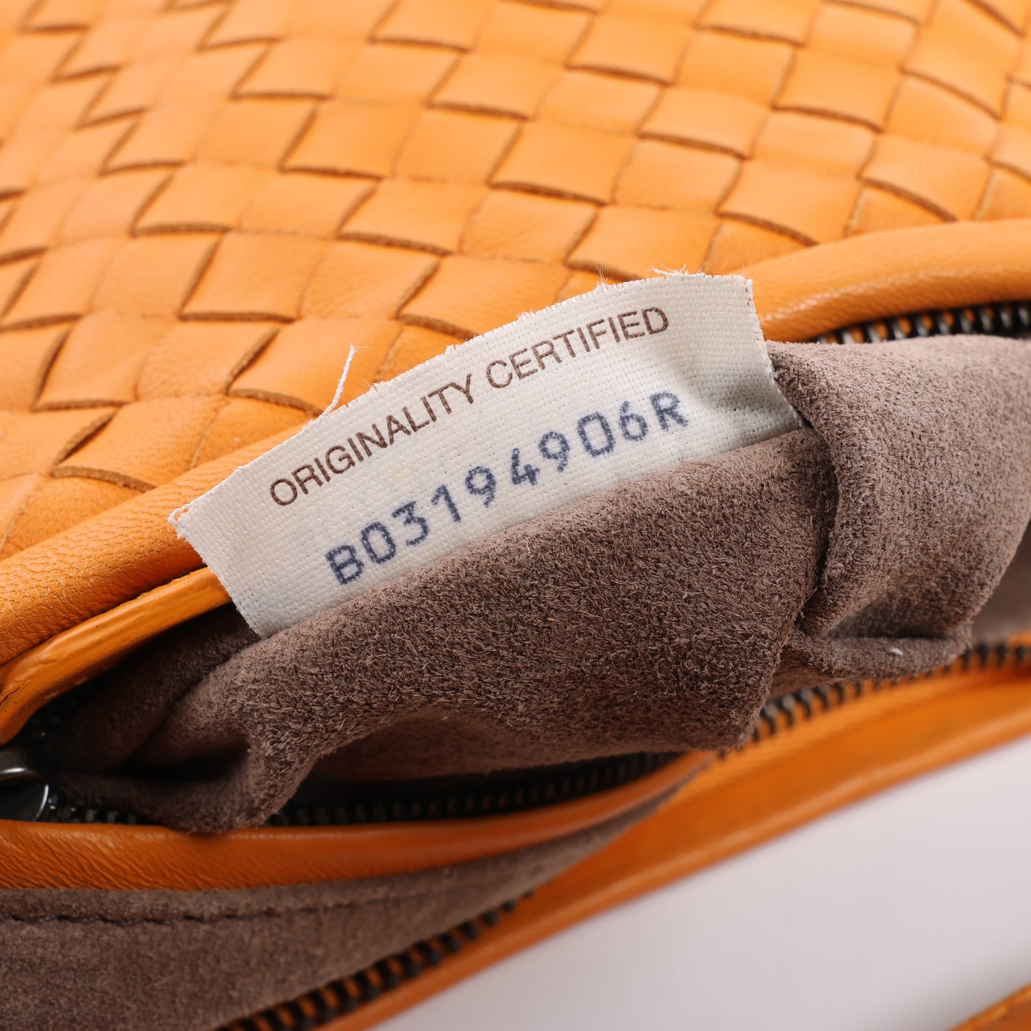 Bottega Veneta Intrecciato Hobo Leather Shoulder Bag in Orange