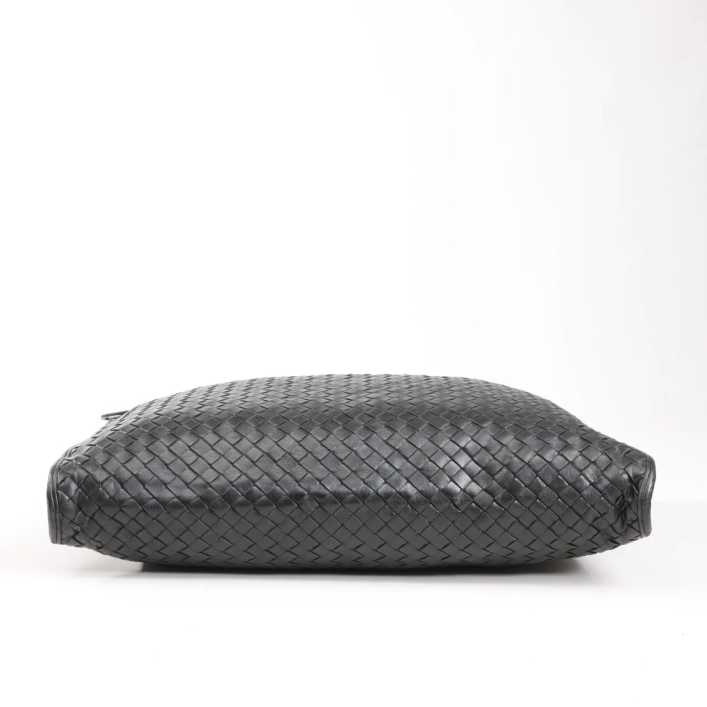 Bottega Veneta Intrecciato Leather 2Way Handbag in Black