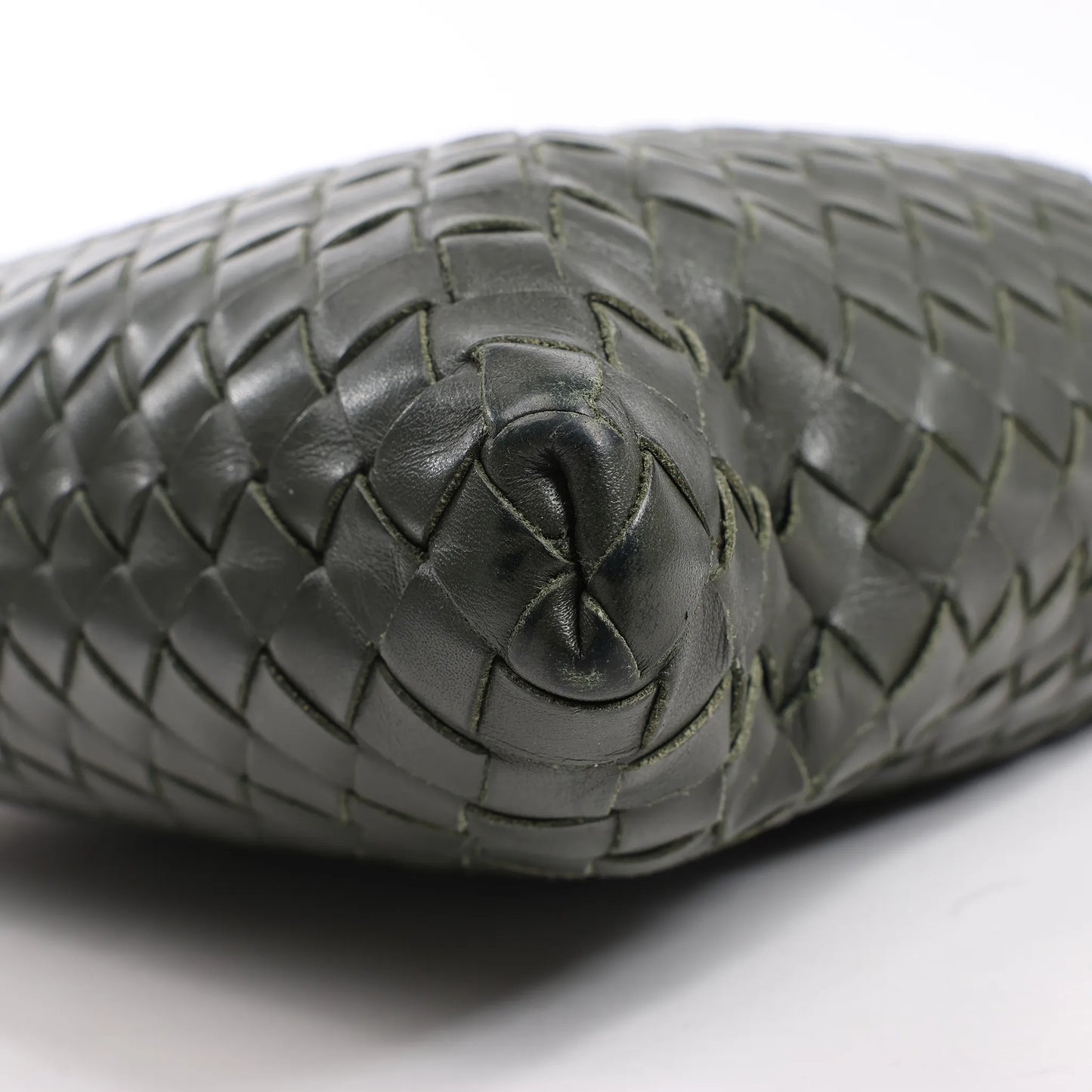 Bottega Veneta Nappa Intrecciato VN Crossbody Messenger Bag in Green