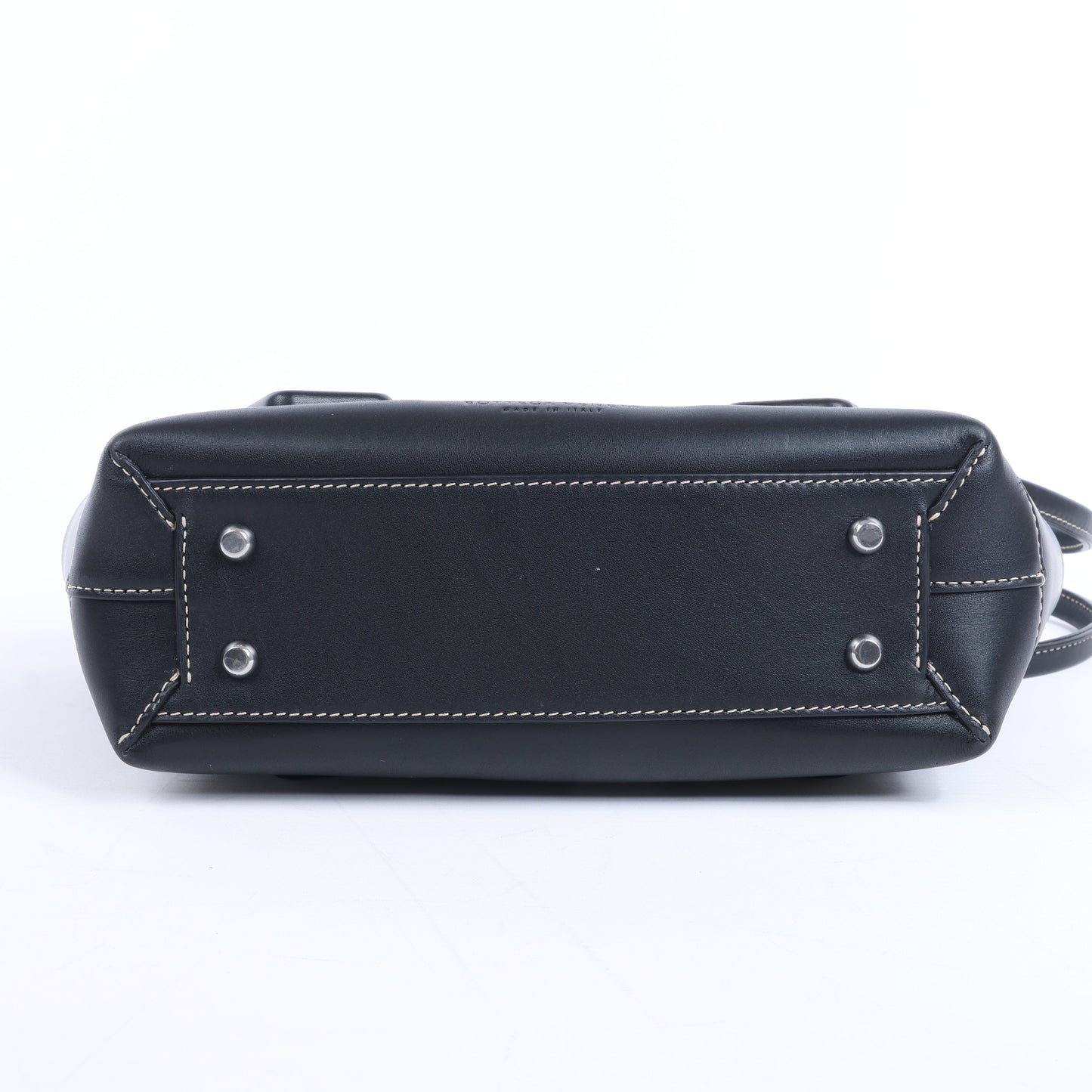 Bottega Veneta Arco Maxi Intrecciato Leather Handbag in Black