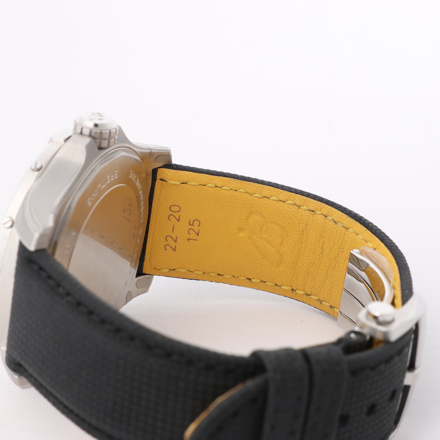 Montre Breitling Avenger A17328 6752184 SS et cuir AT cadran noir