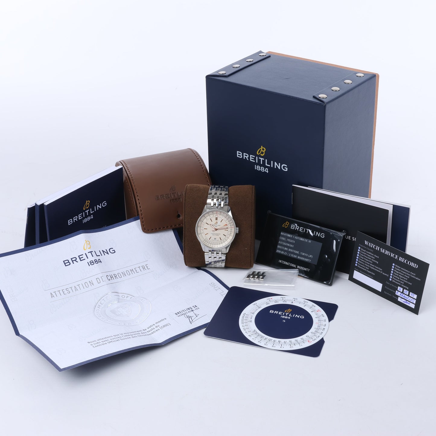 Breitling Navitimer Automatic 41 A17326211G1A1 7153274 SS AT Ivory-Face Watch