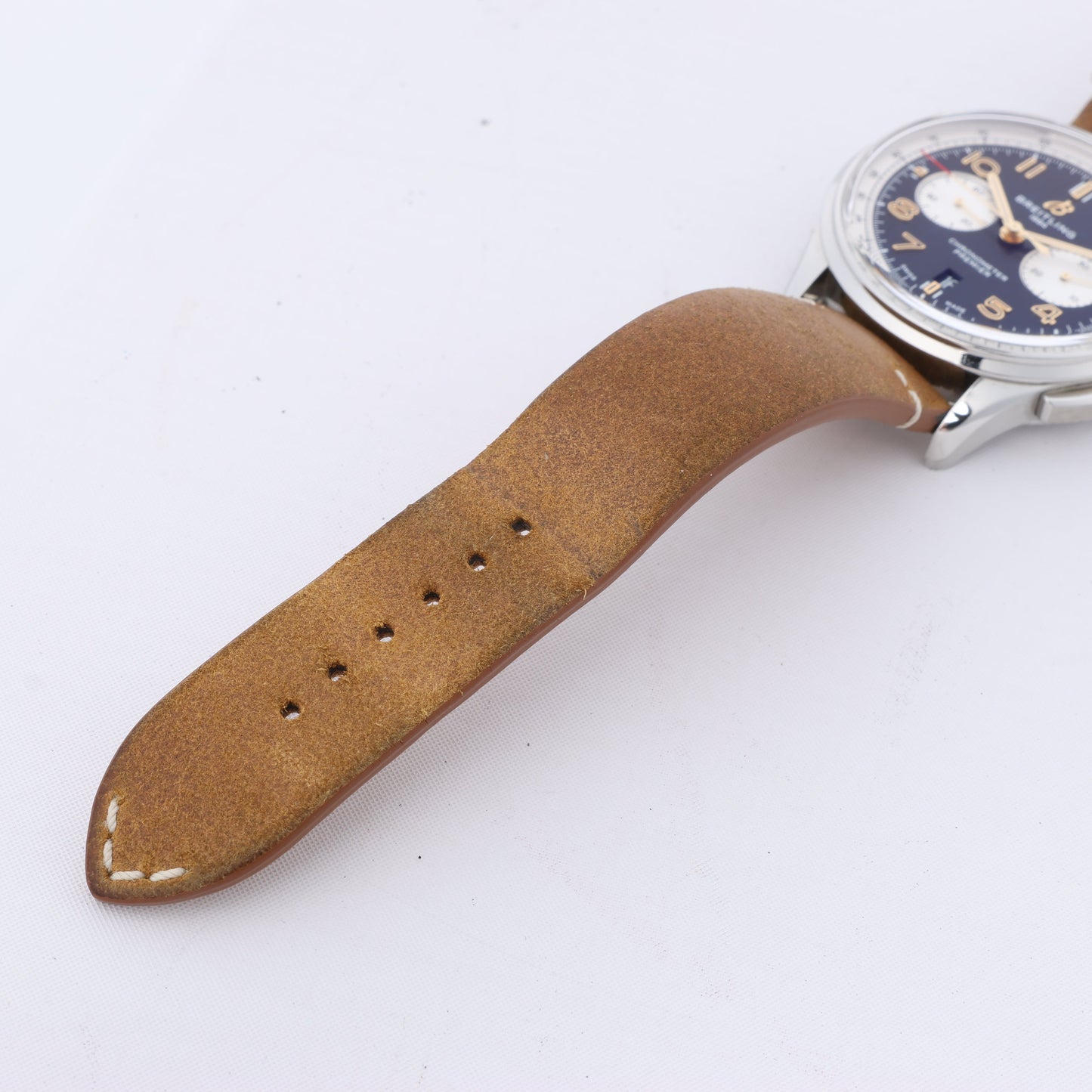 Breitling Premier B01 Chronograph 42 AB0118A21B1X2 3286079 SS & Leather AT Black Dial Watch