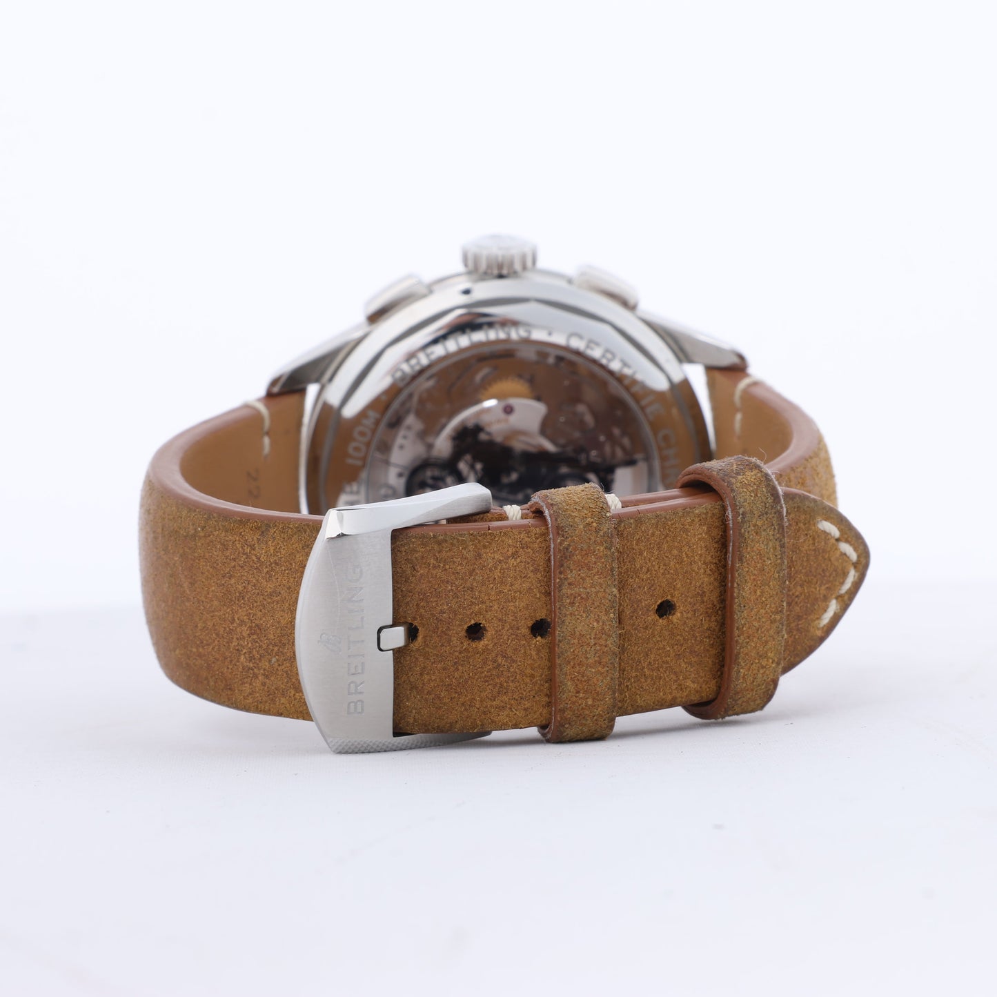 Breitling Premier B01 Chronograph 42 AB0118A21B1X2 3286079 SS & Leather AT Black Dial Watch