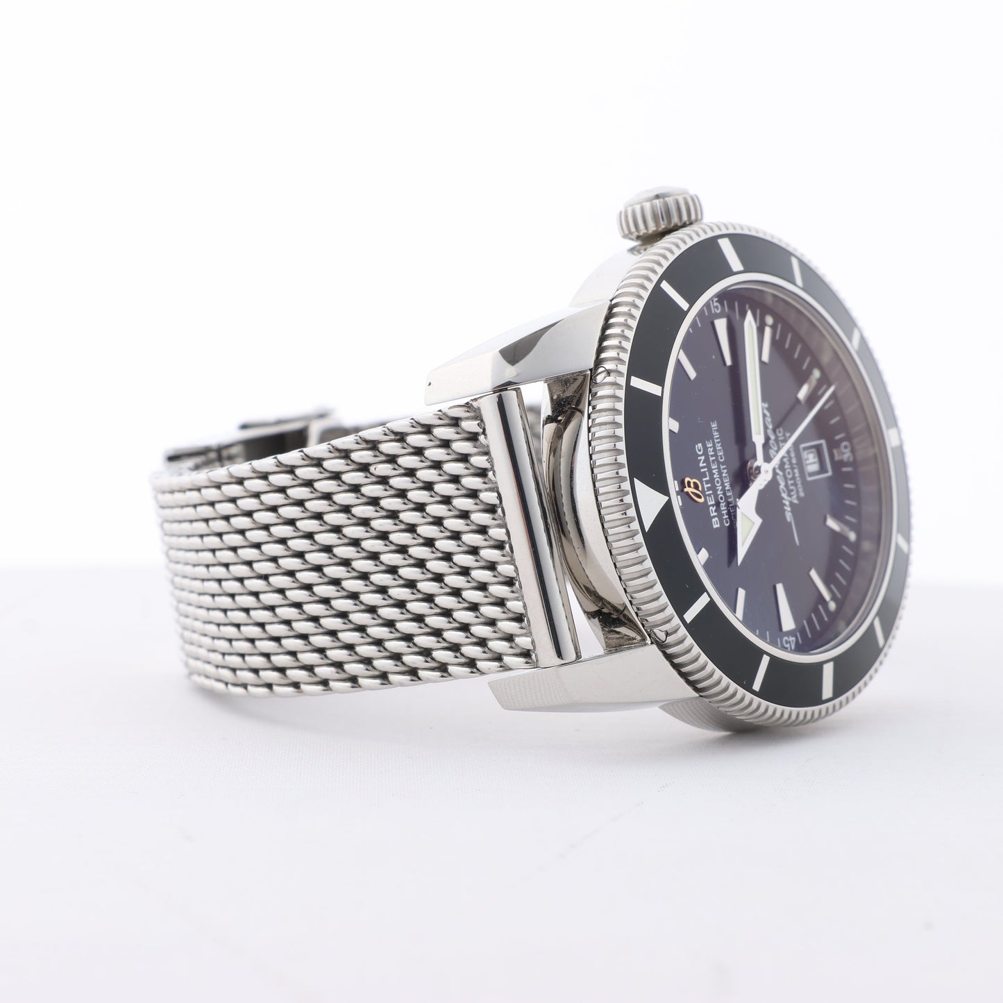 Breitling Superocean A172B680CA 1097540 SS AT Black Dial Watch