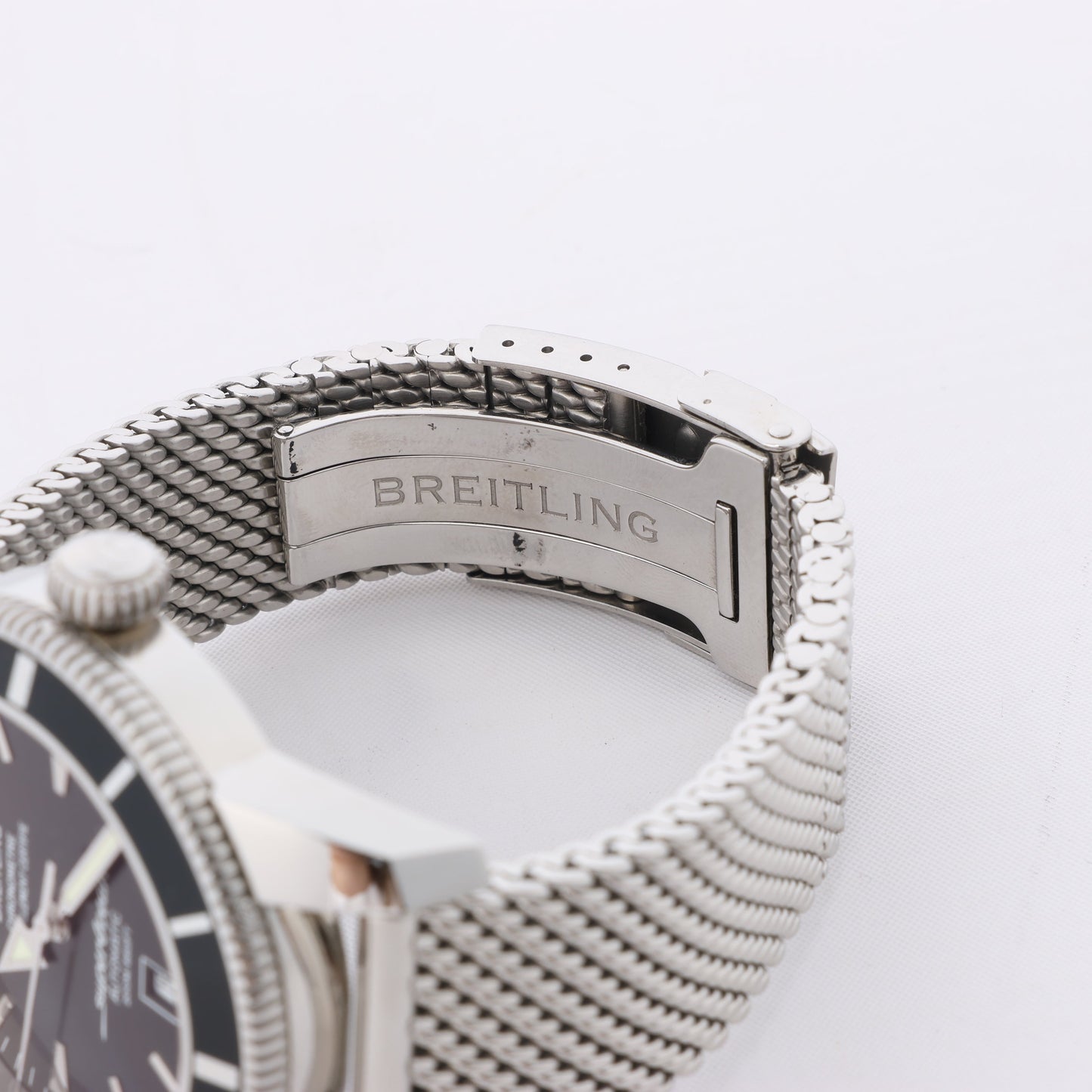 Breitling Superocean A172B680CA 1097540 SS AT Black Dial Watch
