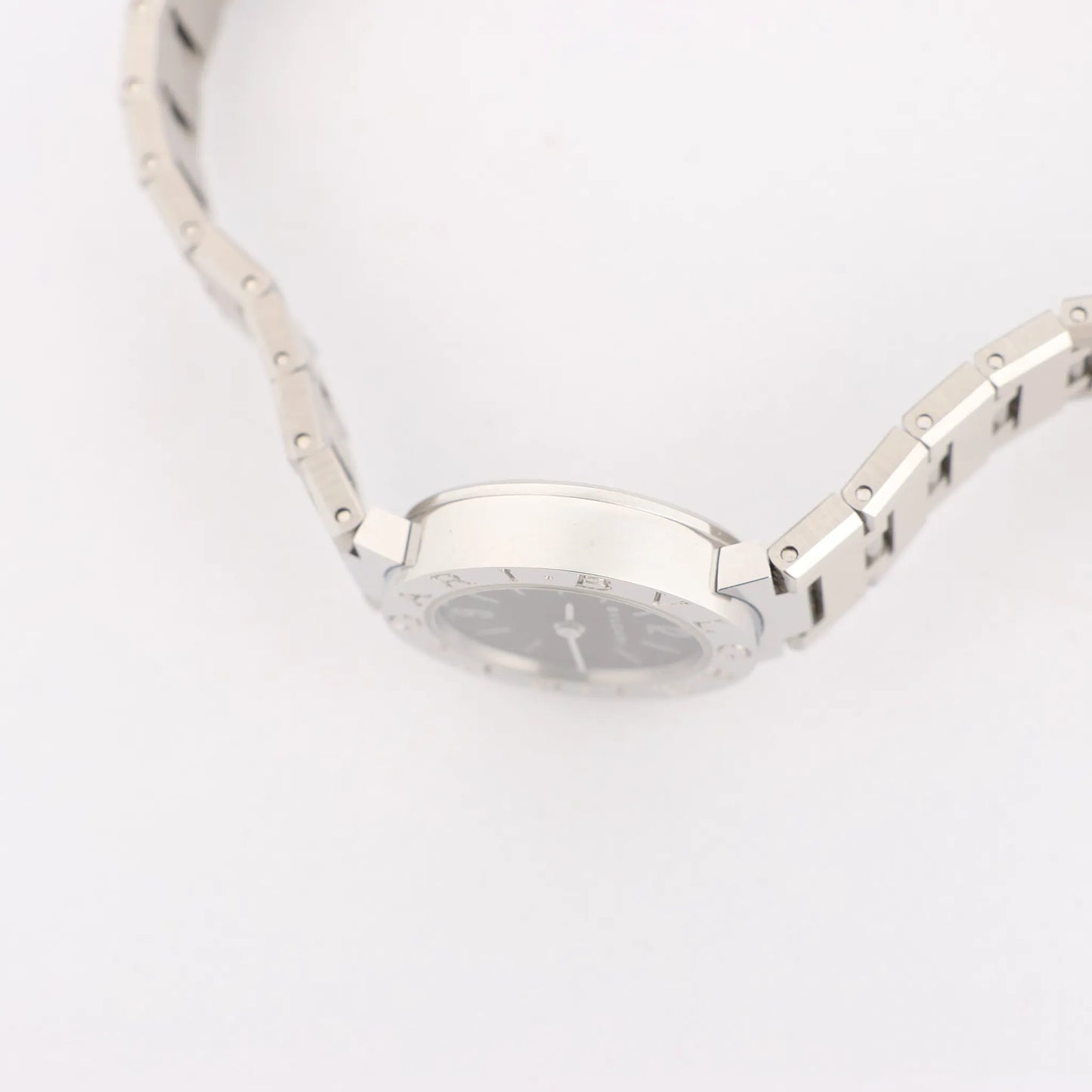 Bvlgari Bvlgari Bvlgari BB23SS L388604 SS QZ Uhr mit schwarzem Zifferblatt