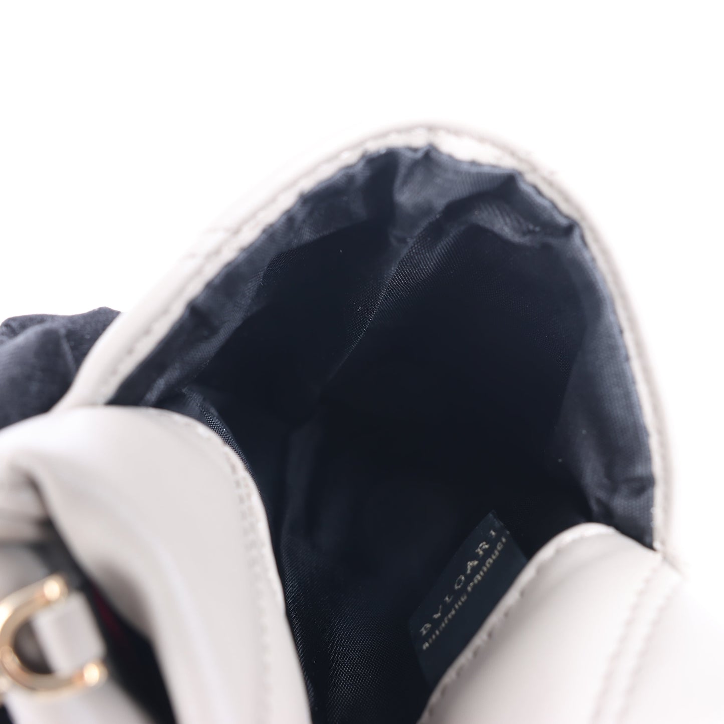 Sac bandoulière BVLGARI Serpenti Cabochon en cuir gris