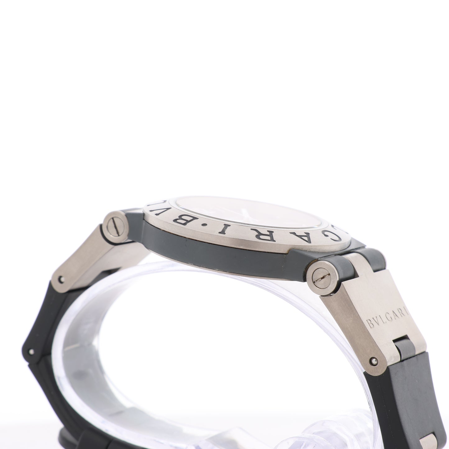 BVLGARI Diagono TI38TA L8213 Ti & rubber AT Brown-Face Watch