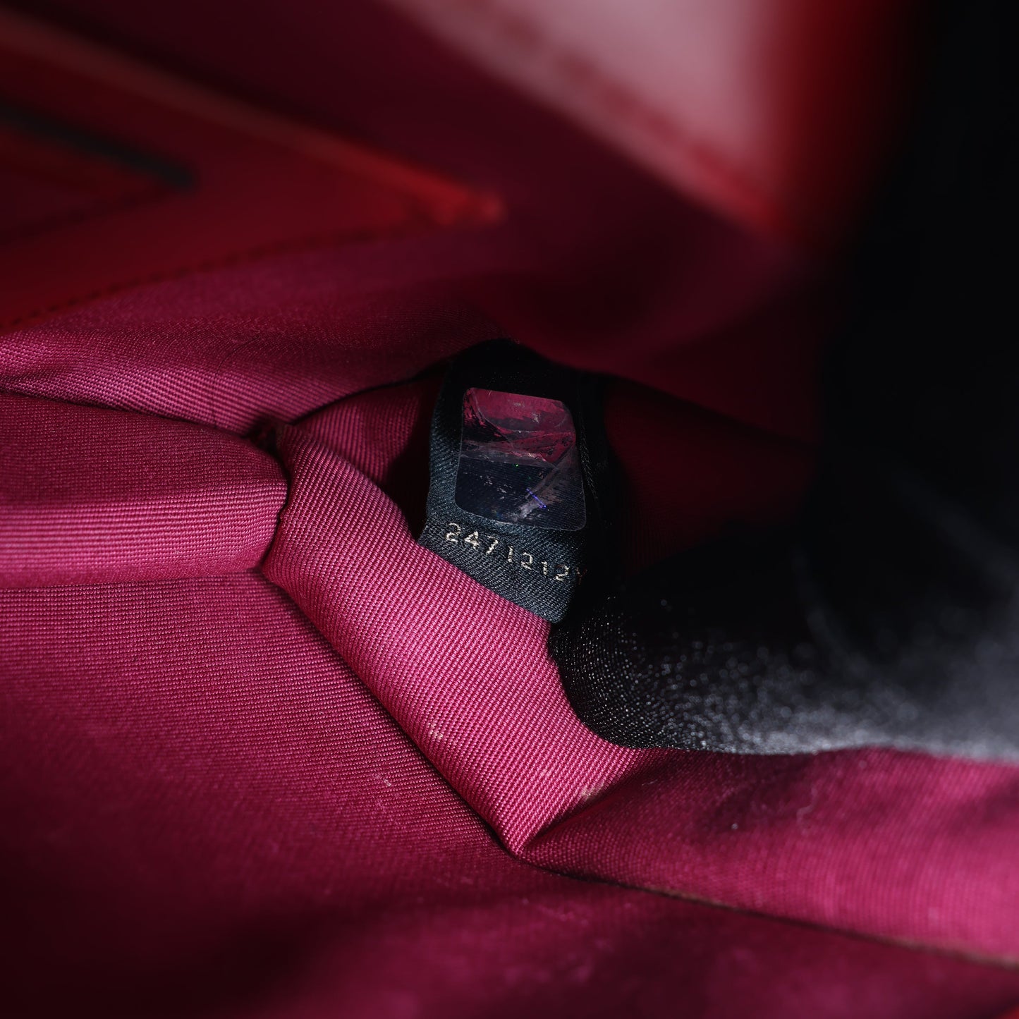 Sac à bandoulière BVLGARI Serpenti Forever en cuir rouge