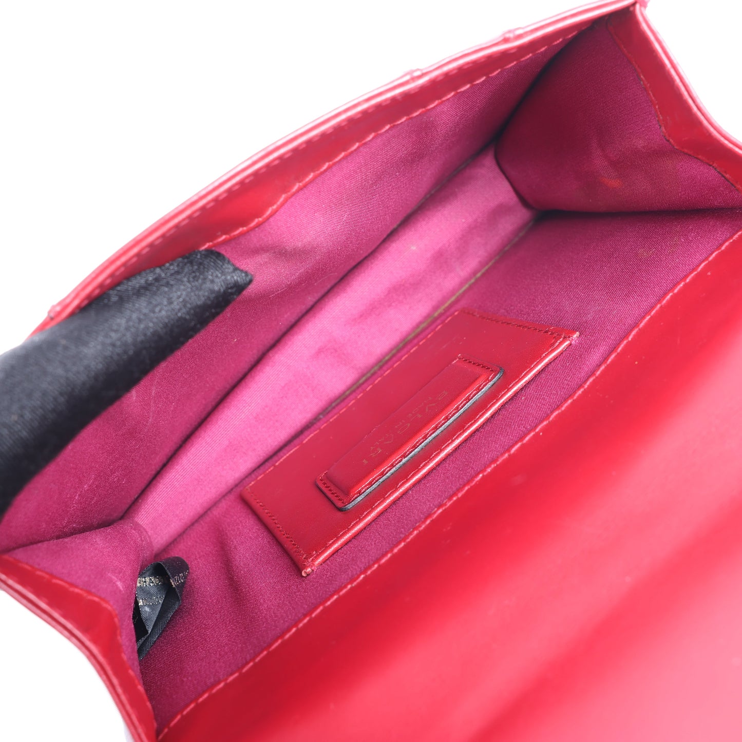 Sac à bandoulière BVLGARI Serpenti Forever en cuir rouge