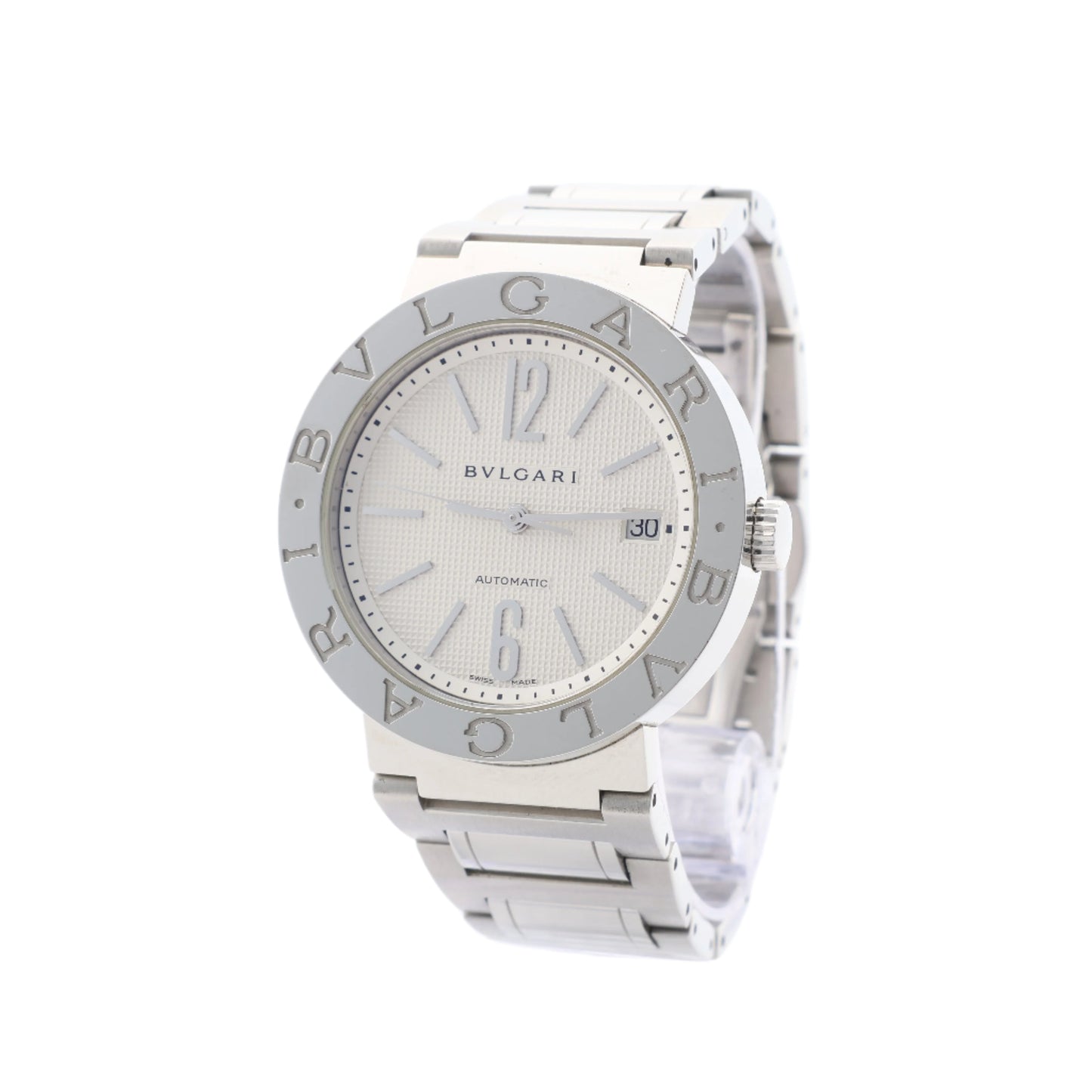 Bvlgari Bvlgari Bvlgari BB38WSSD AUTO L8718 SS AT Silver-Face Watch