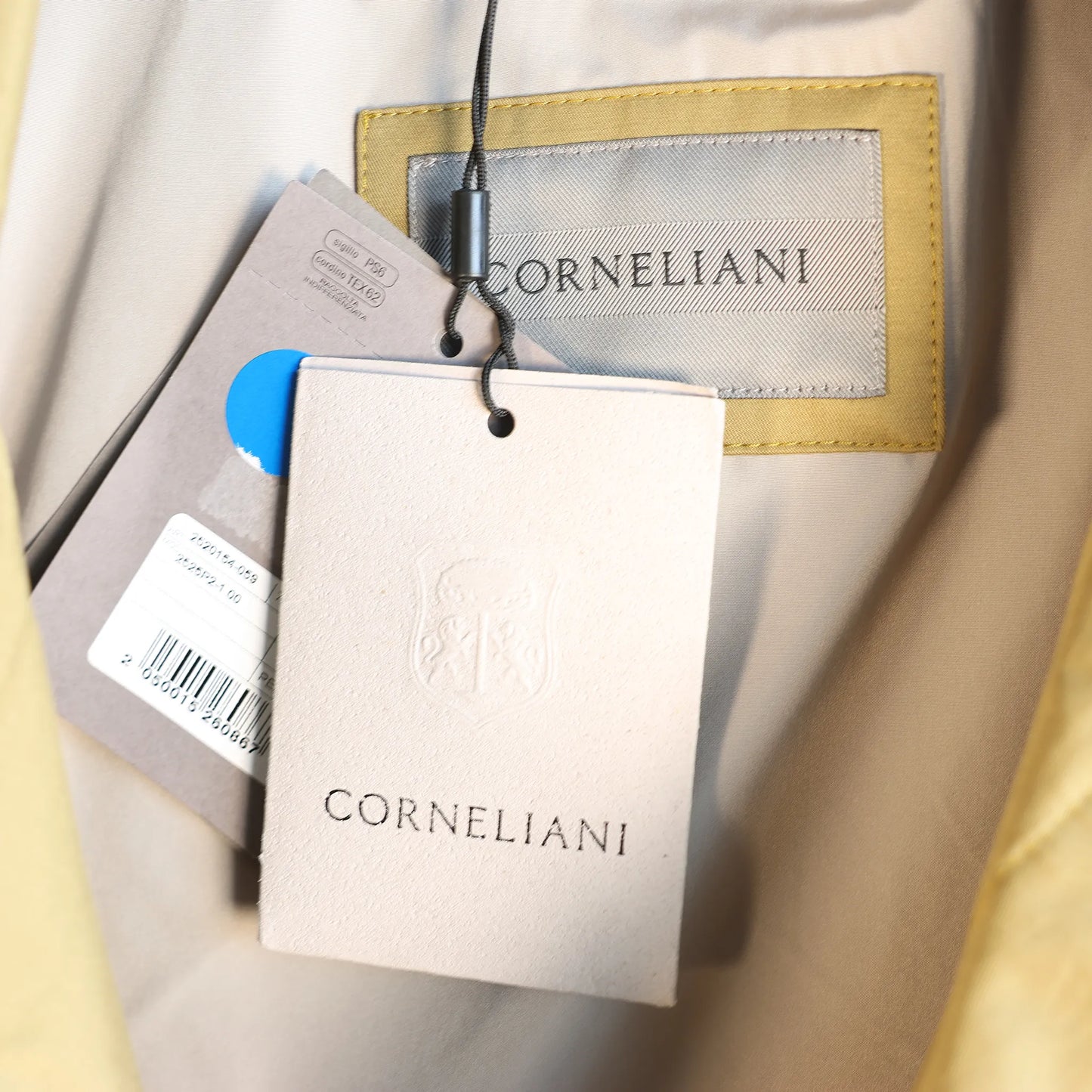 CC Collection Corneliani Jacket in Beige, Size 50 IT