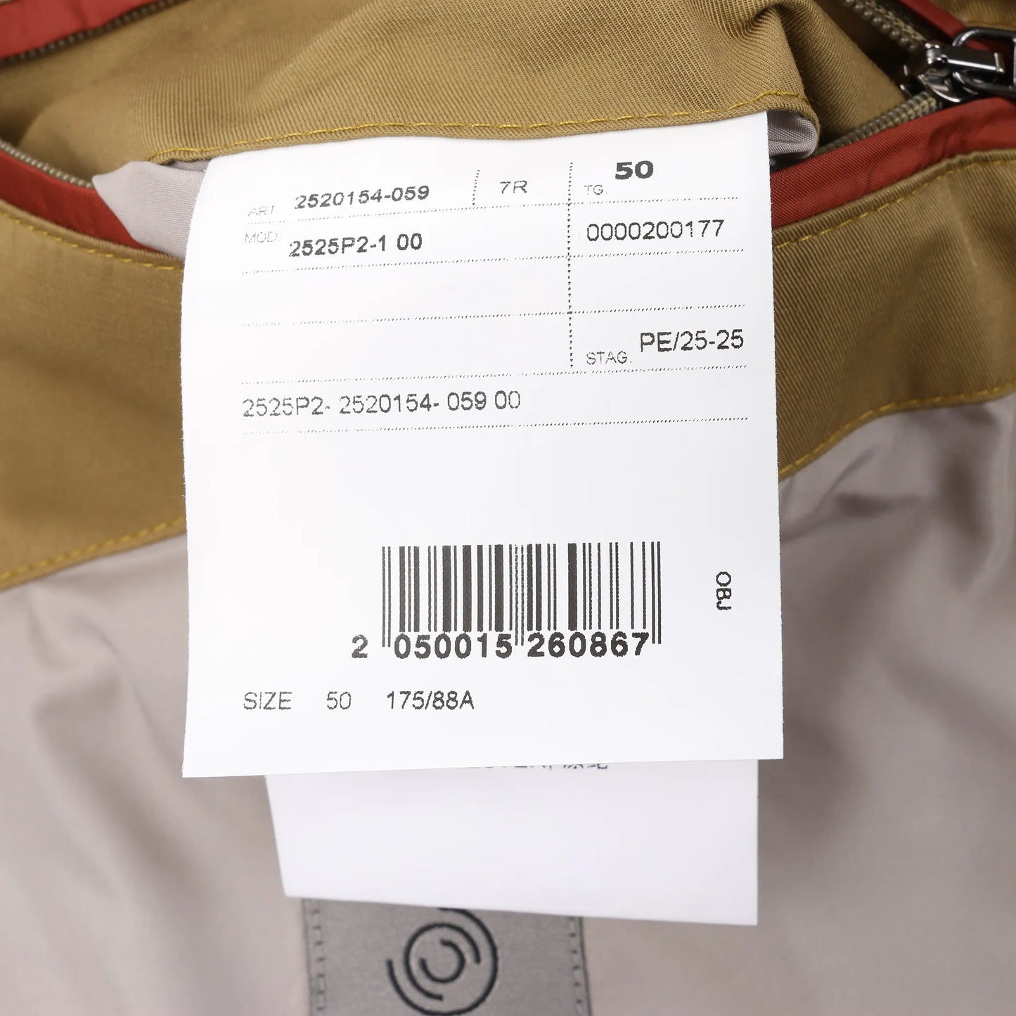 CC Collection Corneliani Jacket in Beige, Size 50 IT
