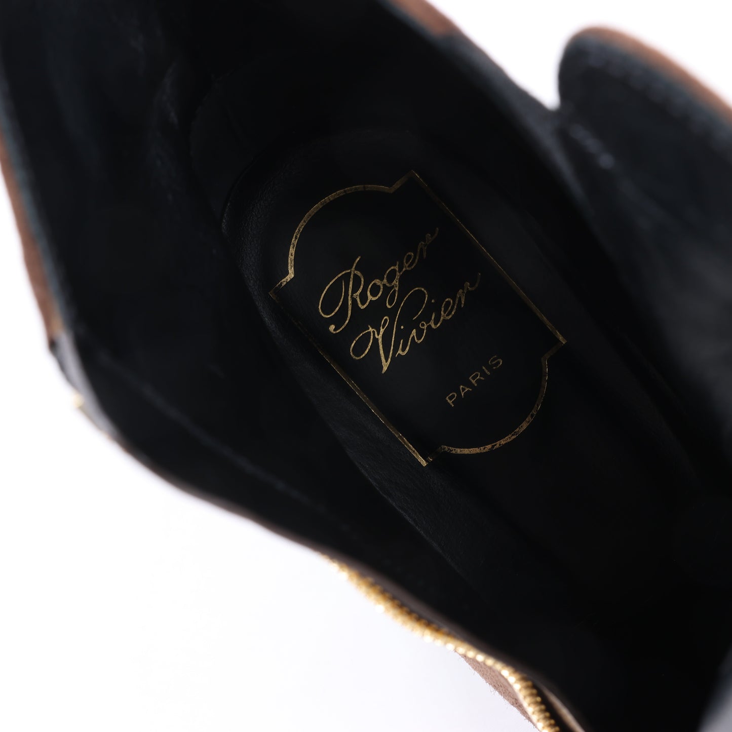 Bottes en daim Roger Vivier marron, pointure 39