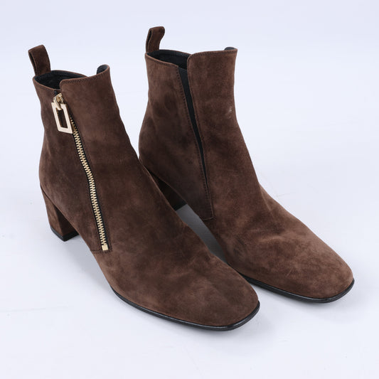 Roger Vivier Wildlederstiefel in Braun, Größe 39 EU