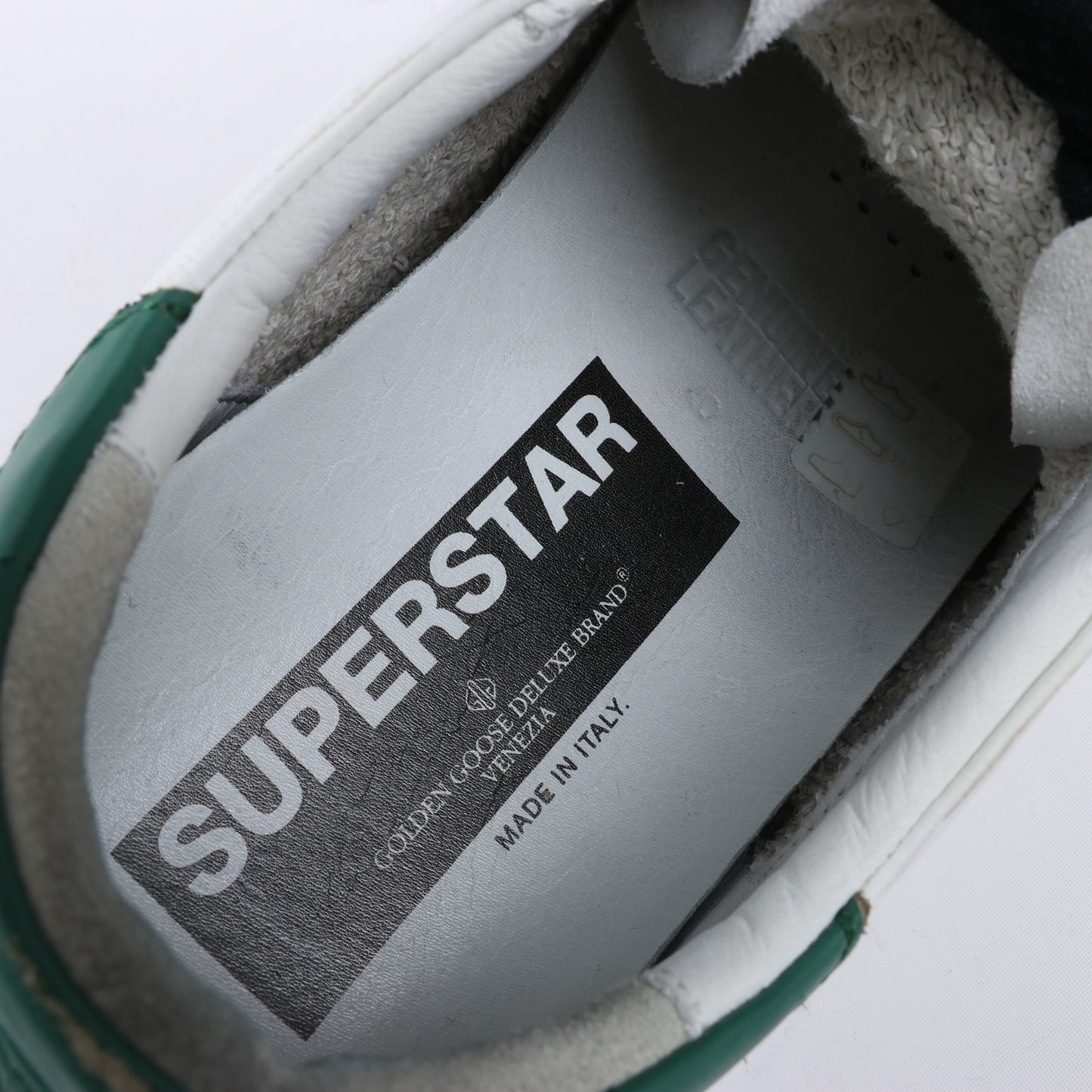 Baskets en cuir GOLDEN GOOSE SUPERSTAR blanches, pointure 40