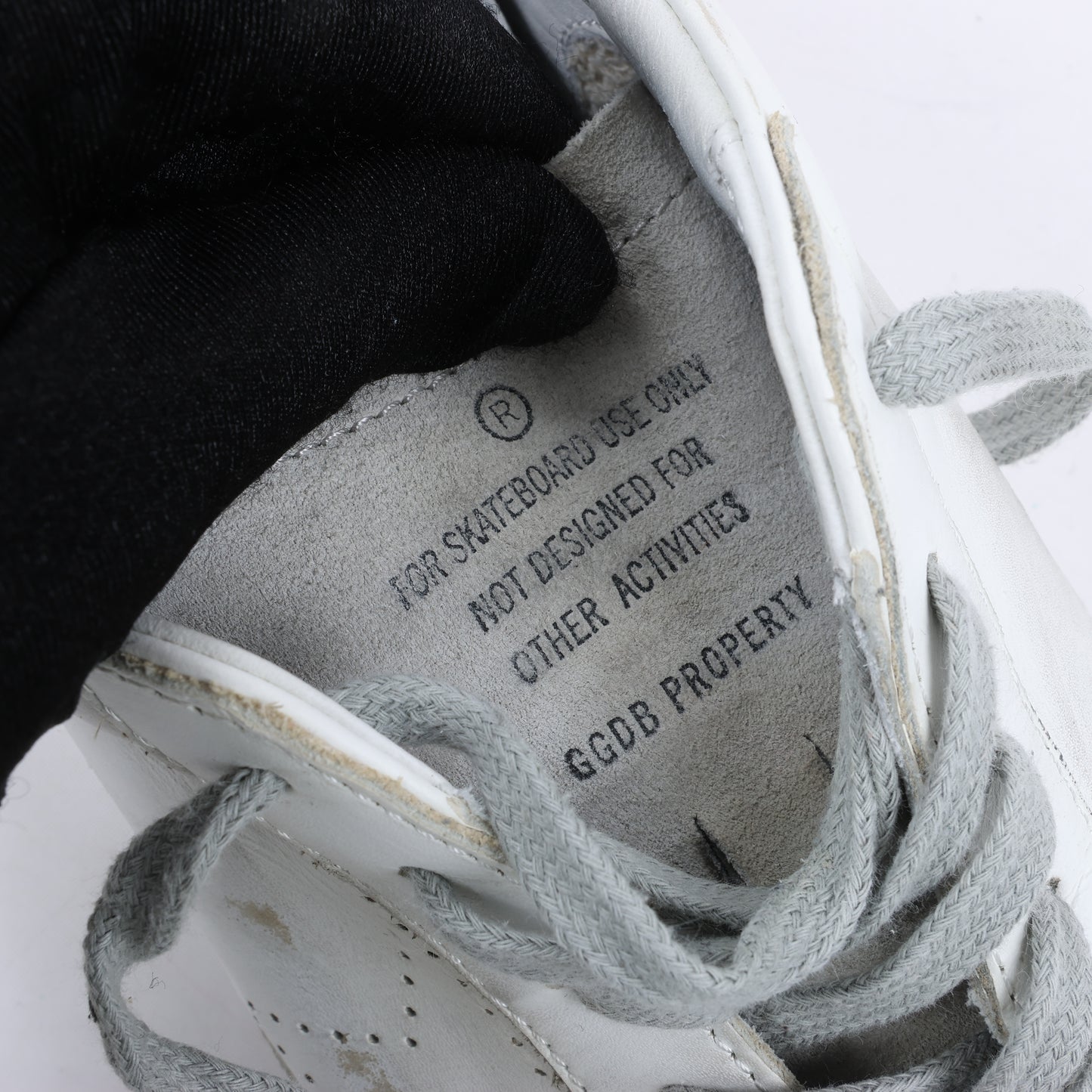 Baskets en cuir GOLDEN GOOSE SUPERSTAR blanches, pointure 40