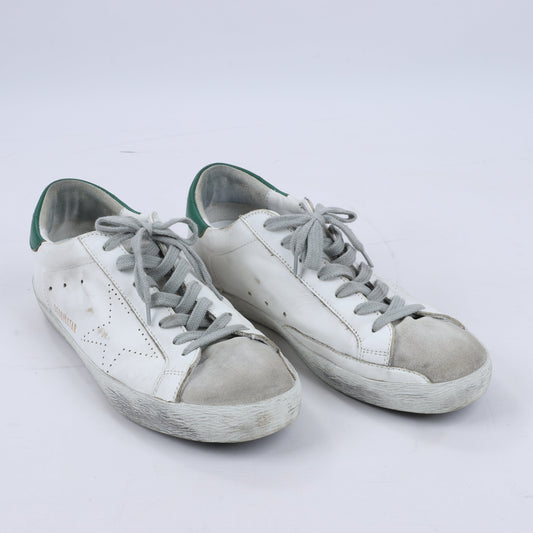 GOLDEN GOOSE Leather Sneakers in White SUPERSTAR, Size 40 EU