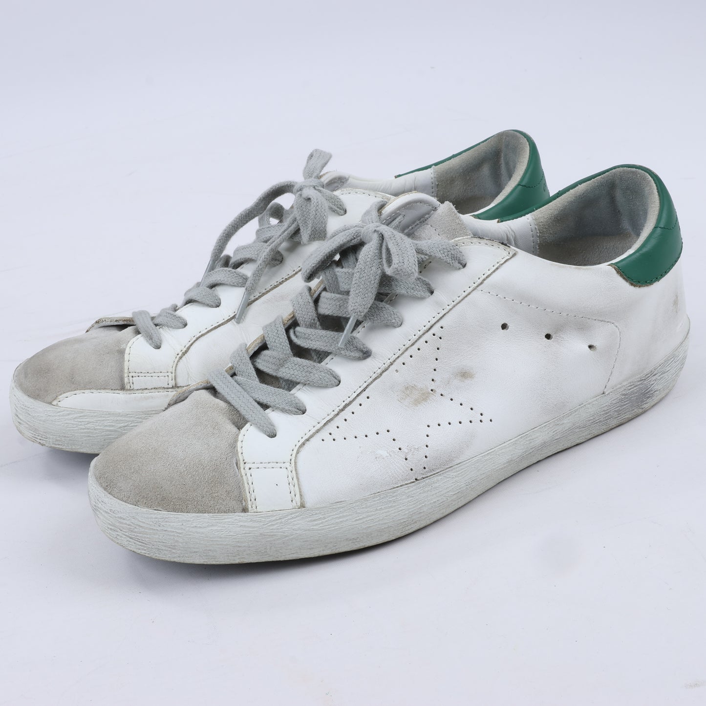 Baskets en cuir GOLDEN GOOSE SUPERSTAR blanches, pointure 40