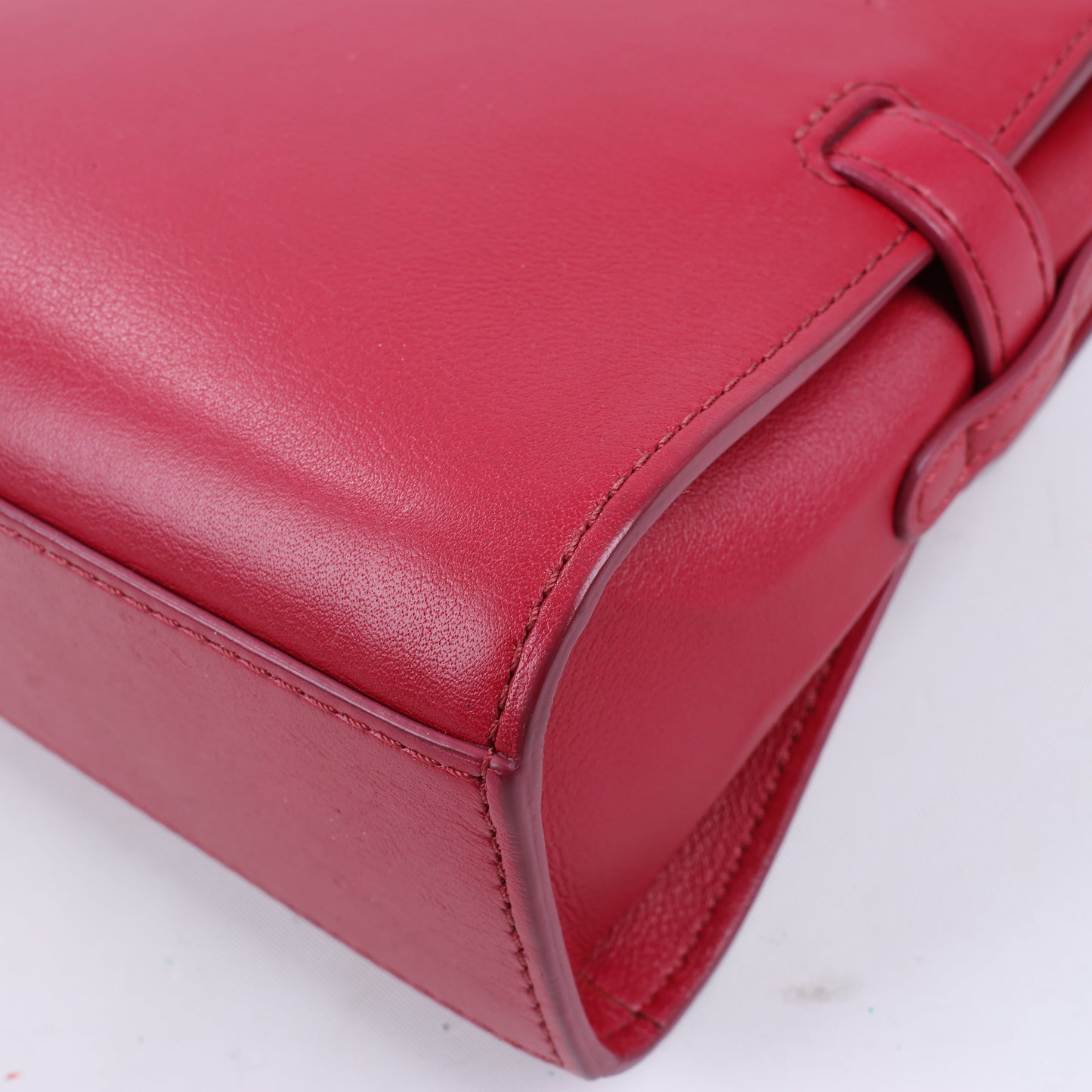 Delvaux Tempete Small Leather 2Way Handbag in Red
