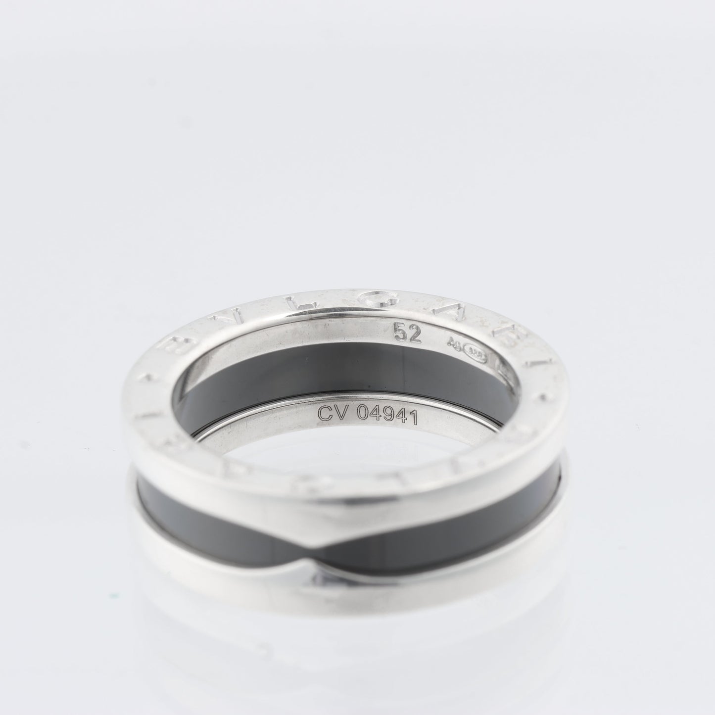 Bvlgari B.Zero 1 „Save the Children“ Charity-Ring 925 x Keramik 6,2 g Schwarz × Silber, Größe 52 EU