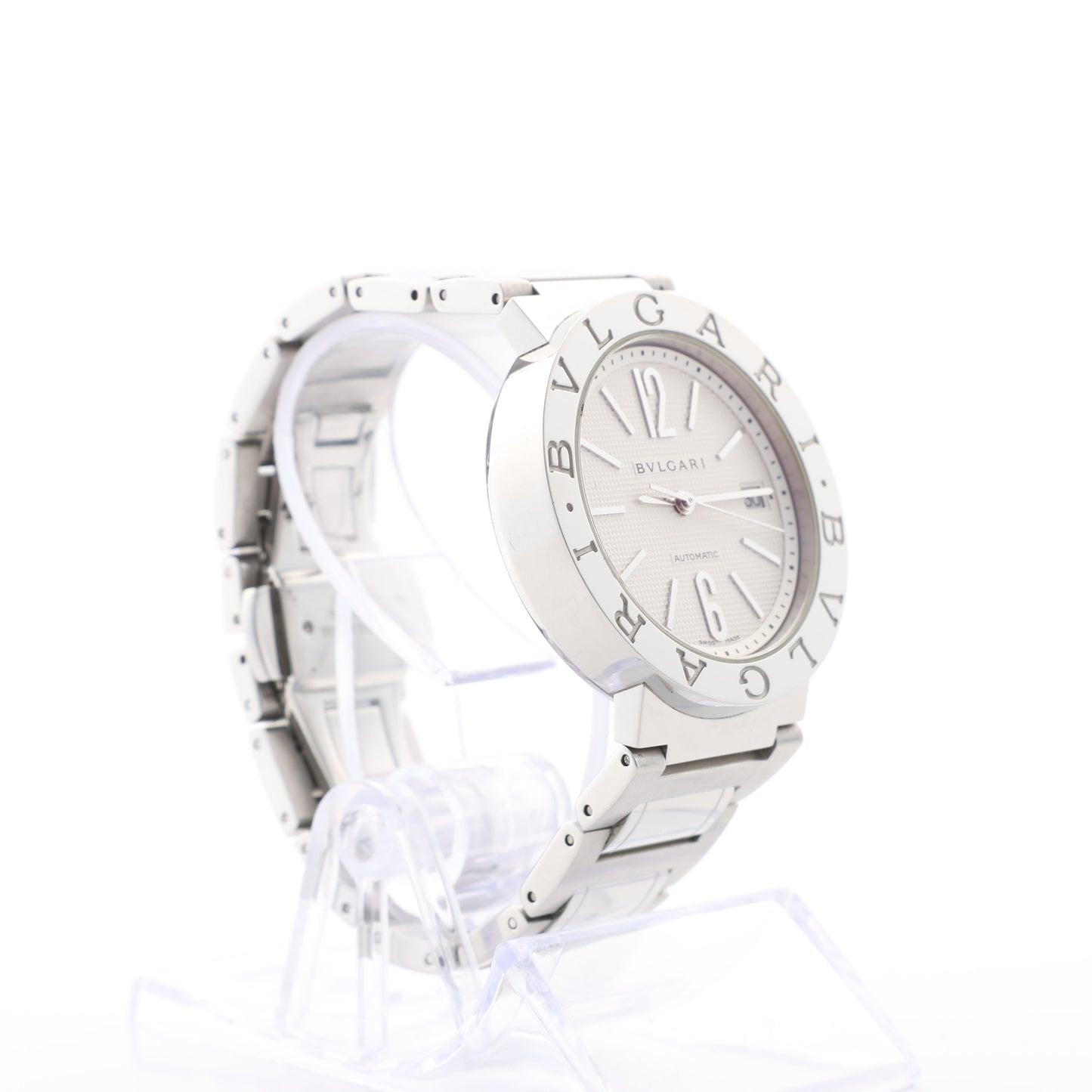 Bvlgari Bvlgari Bvlgari BB38WSSD AUTO L8718 SS AT Silver-Face Watch