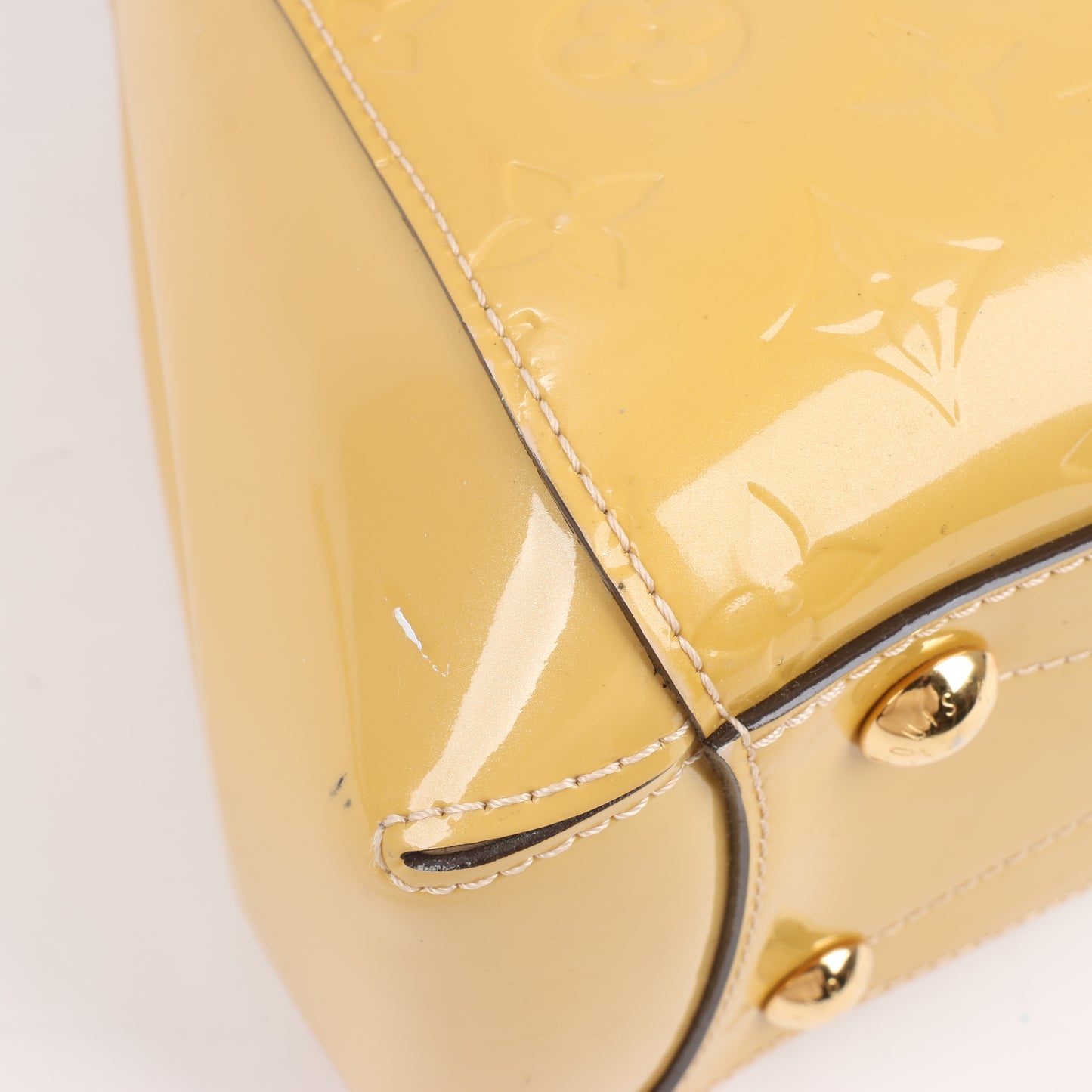Louis Vuitton Monogram Vernis Montaigne MM Handbag in Yellow M50169