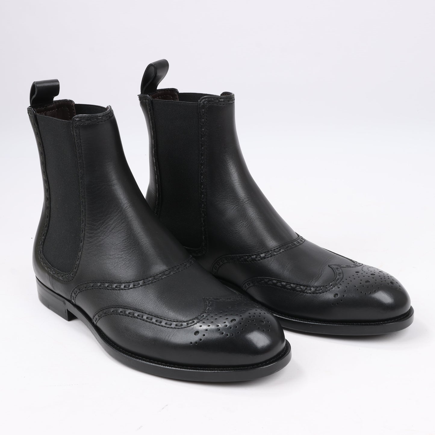 Bottines Bottega Veneta en cuir et tissu avec empiècements latéraux noirs, taille 39