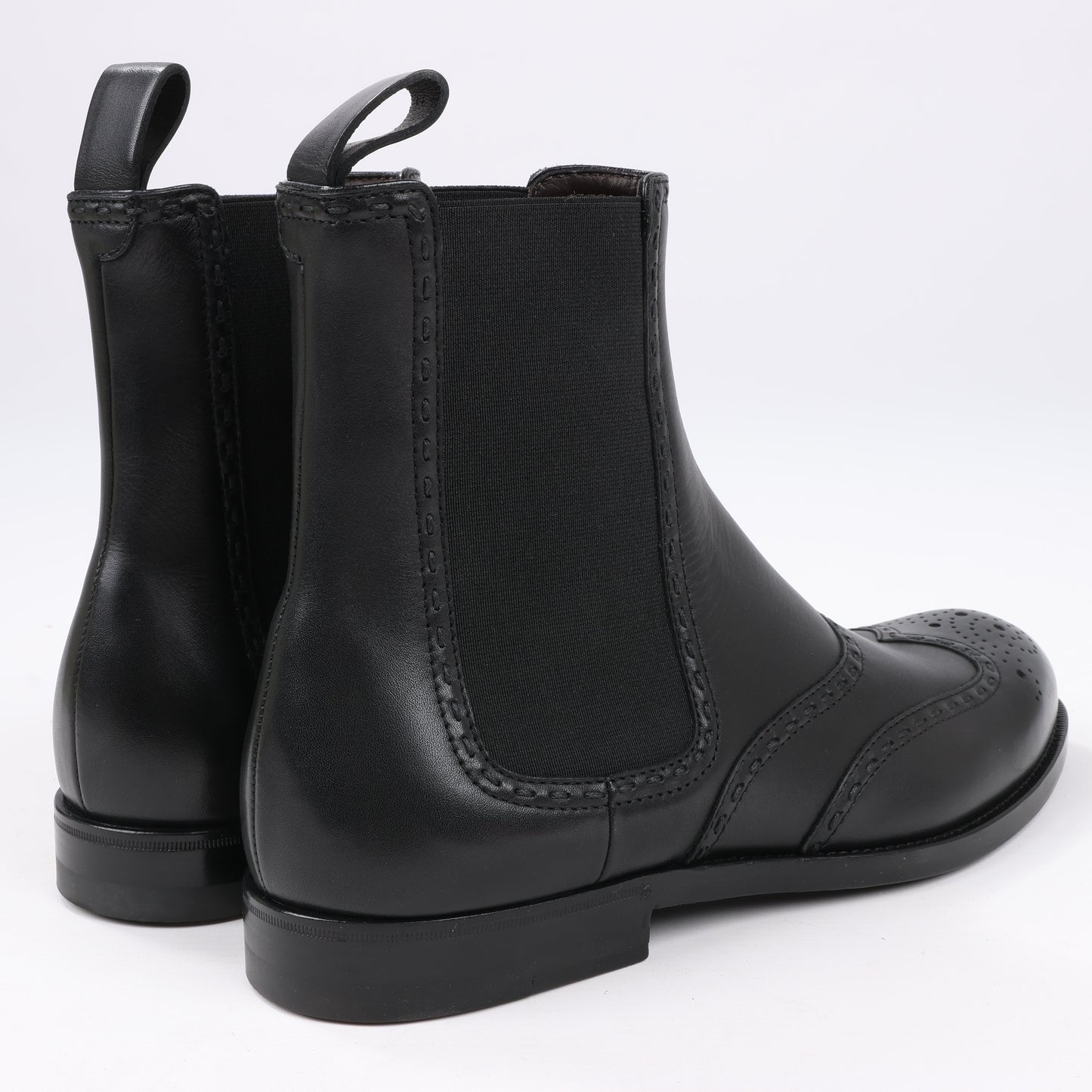 Bottines Bottega Veneta en cuir et tissu avec empiècements latéraux noirs, taille 39