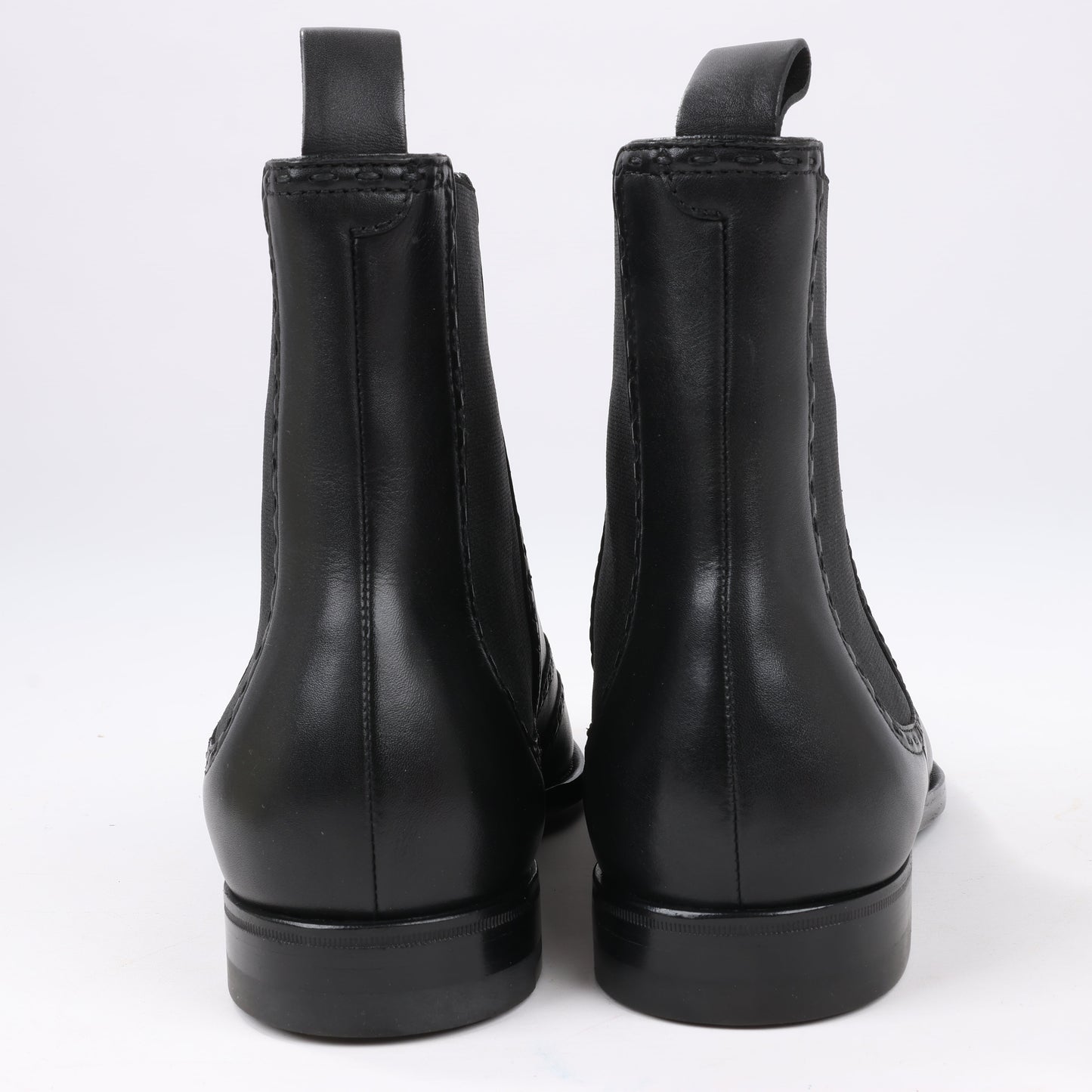 Bottines Bottega Veneta en cuir et tissu avec empiècements latéraux noirs, taille 39