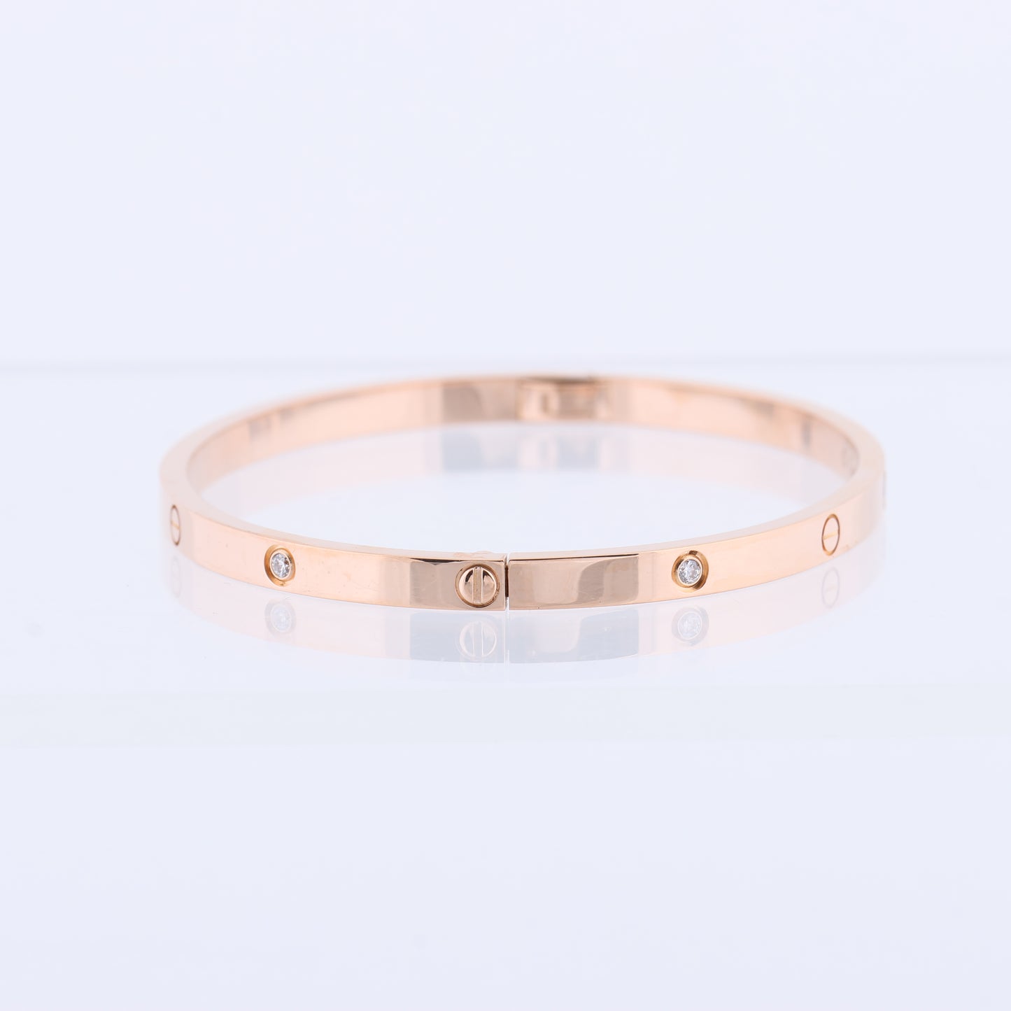 Cartier Love SM Halbdiamant-Armband 750 (PG) 18,6 g 17