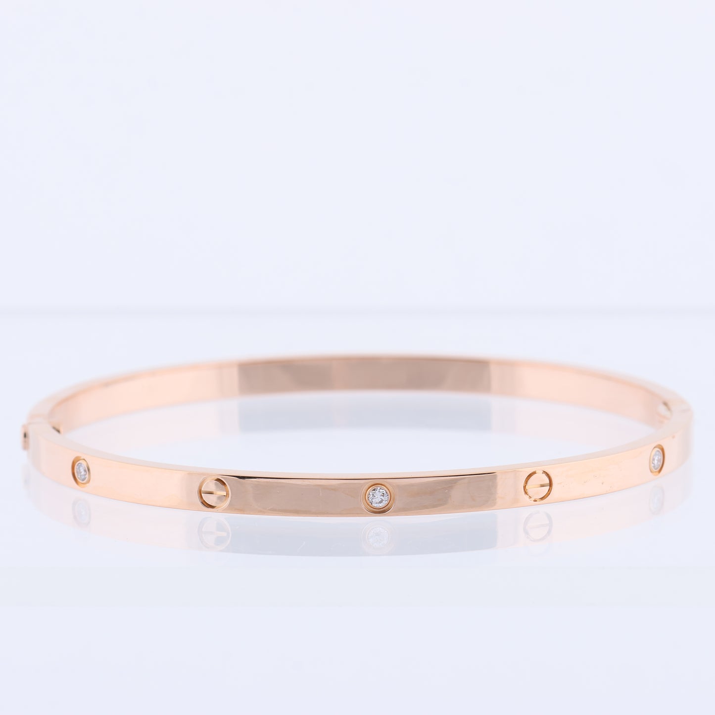 Cartier Love SM Halbdiamant-Armband 750 (PG) 18,6 g 17