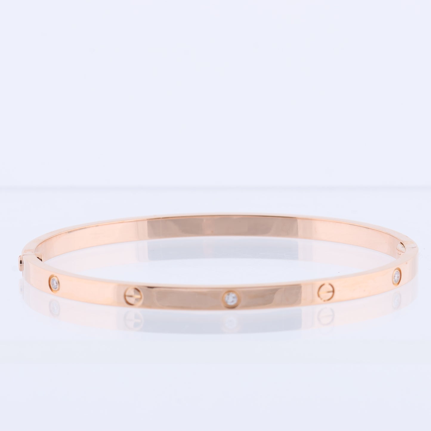 Cartier Love SM Halbdiamant-Armband 750 (PG) 18,6 g 17
