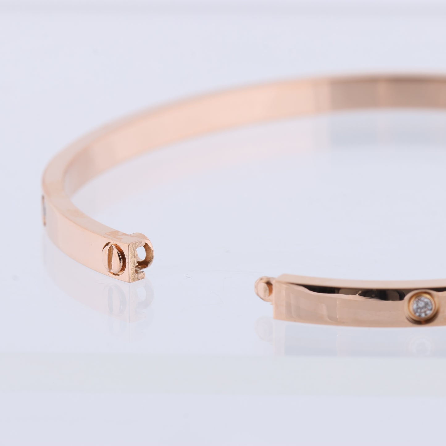 Cartier Love SM Halbdiamant-Armband 750 (PG) 18,6 g 17